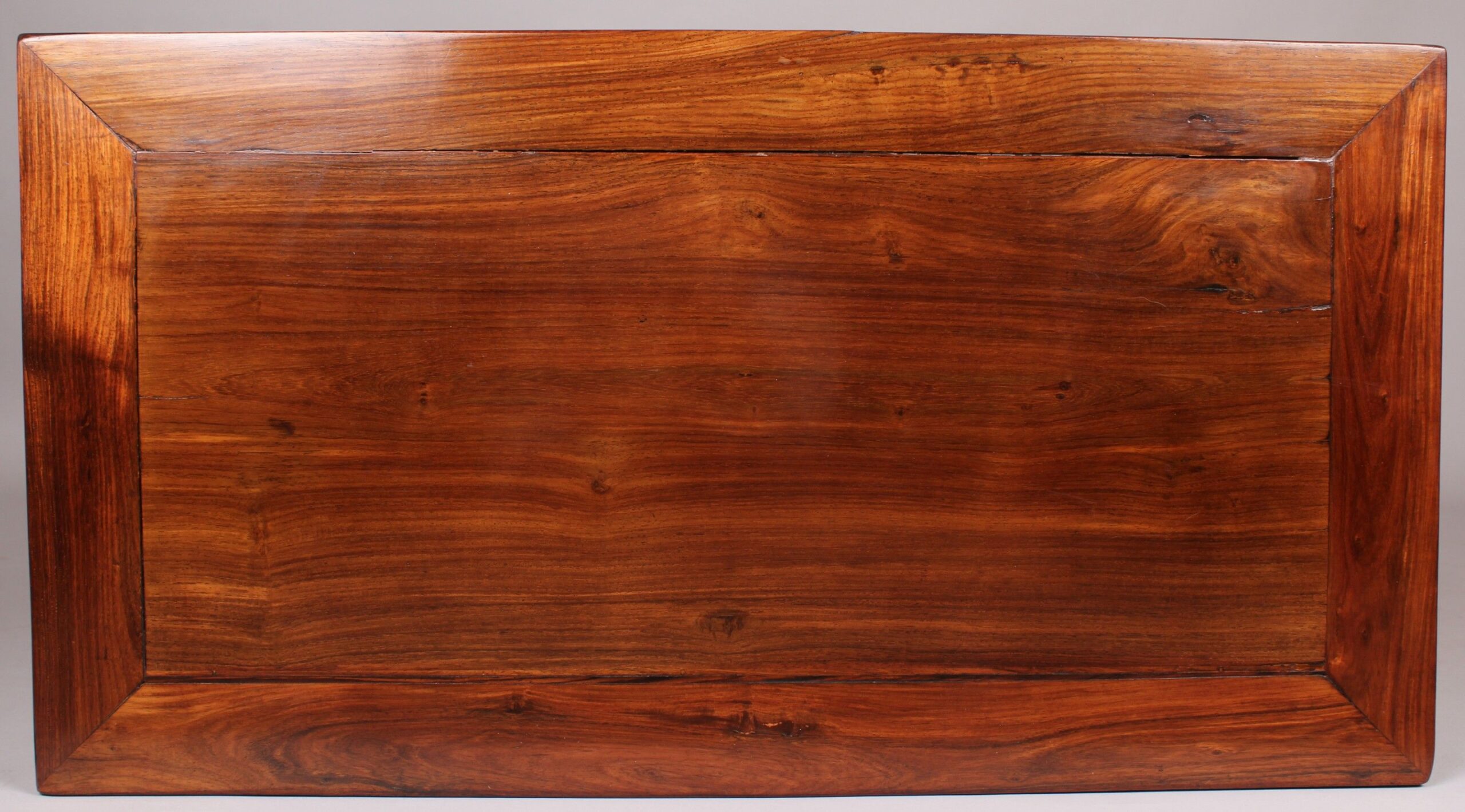 Nineteenth century Chinese hardwood, probably huanghuali, low tea-table