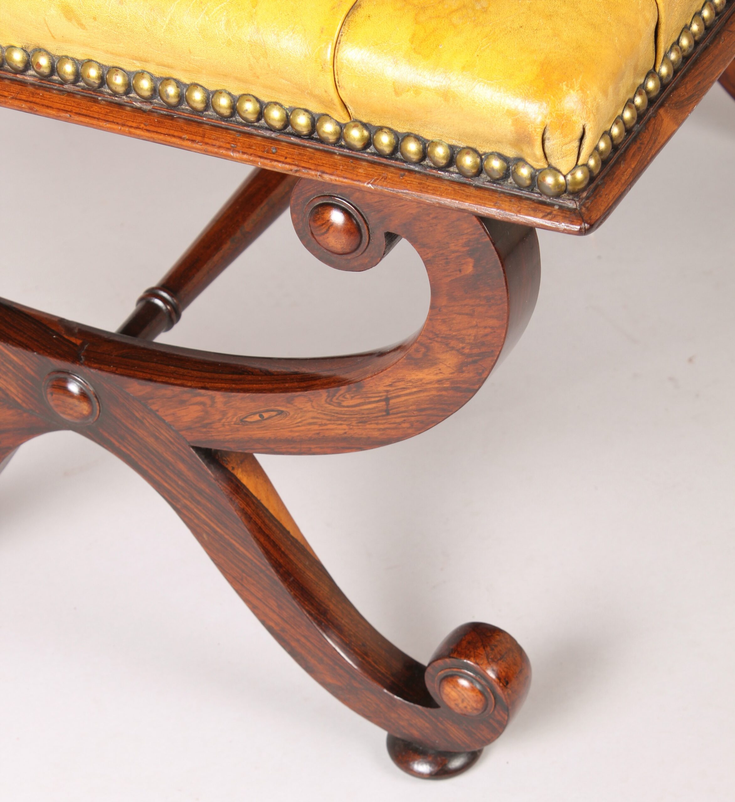 William IV period rosewood stool