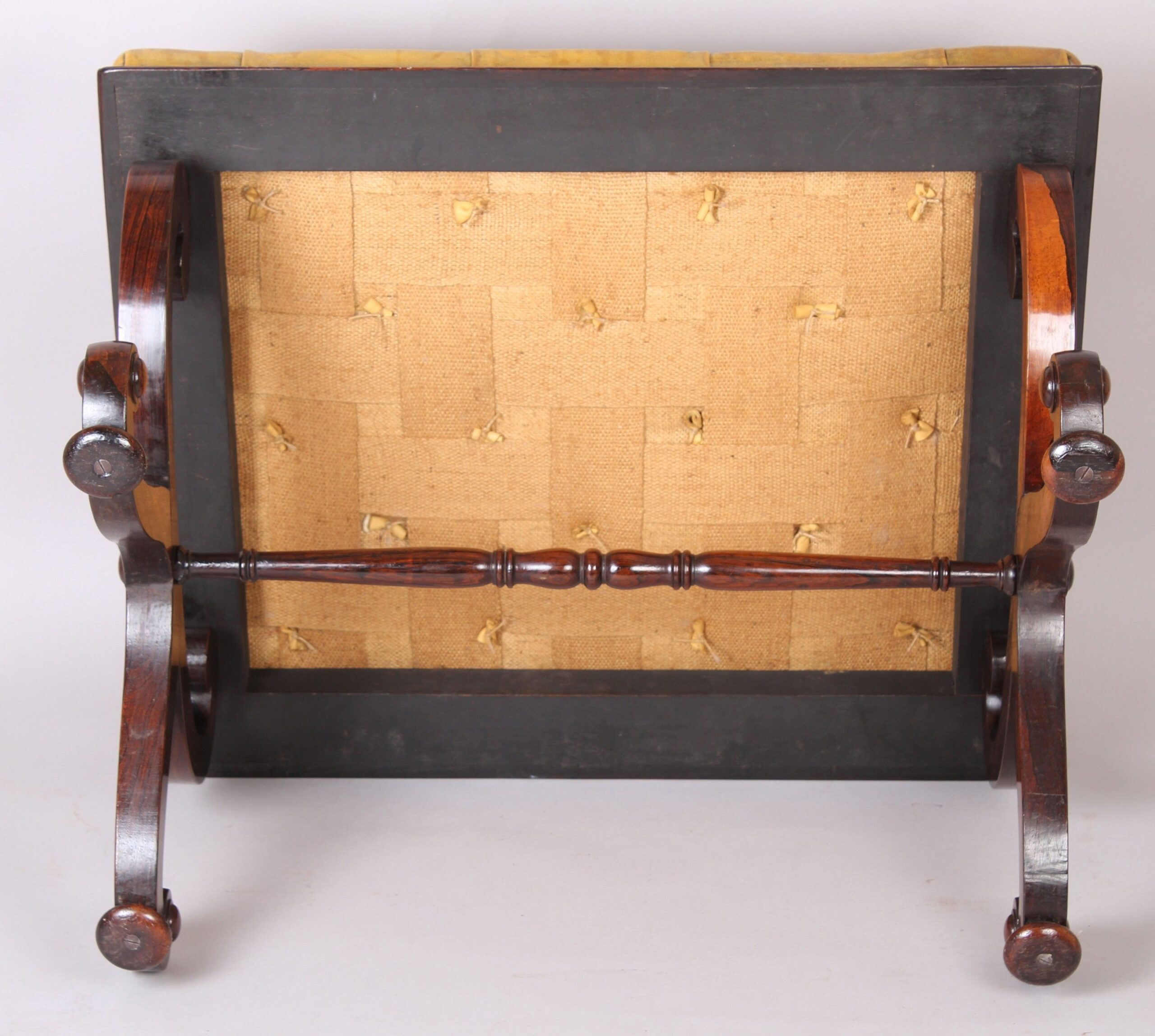 William IV period rosewood stool