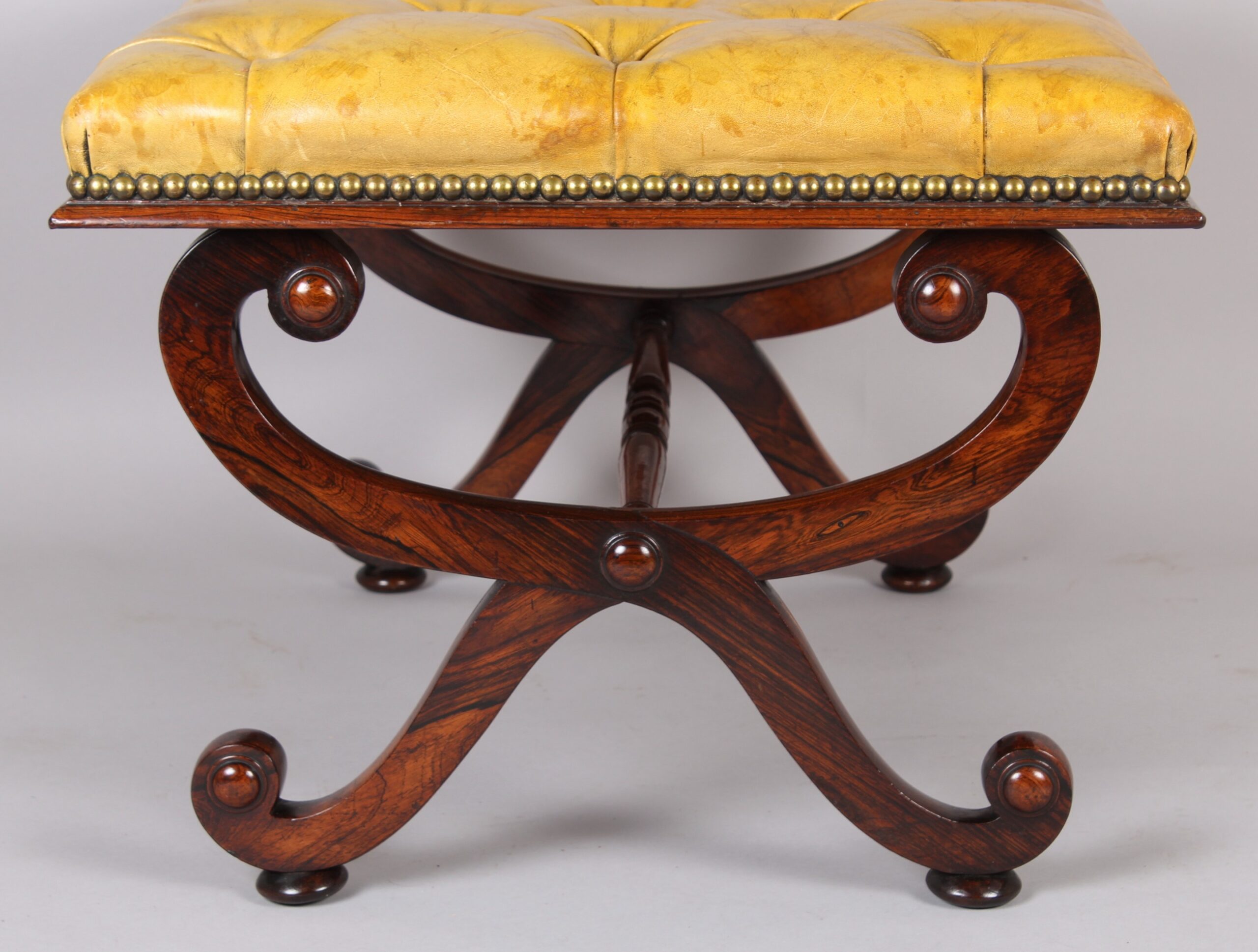 William IV period rosewood stool