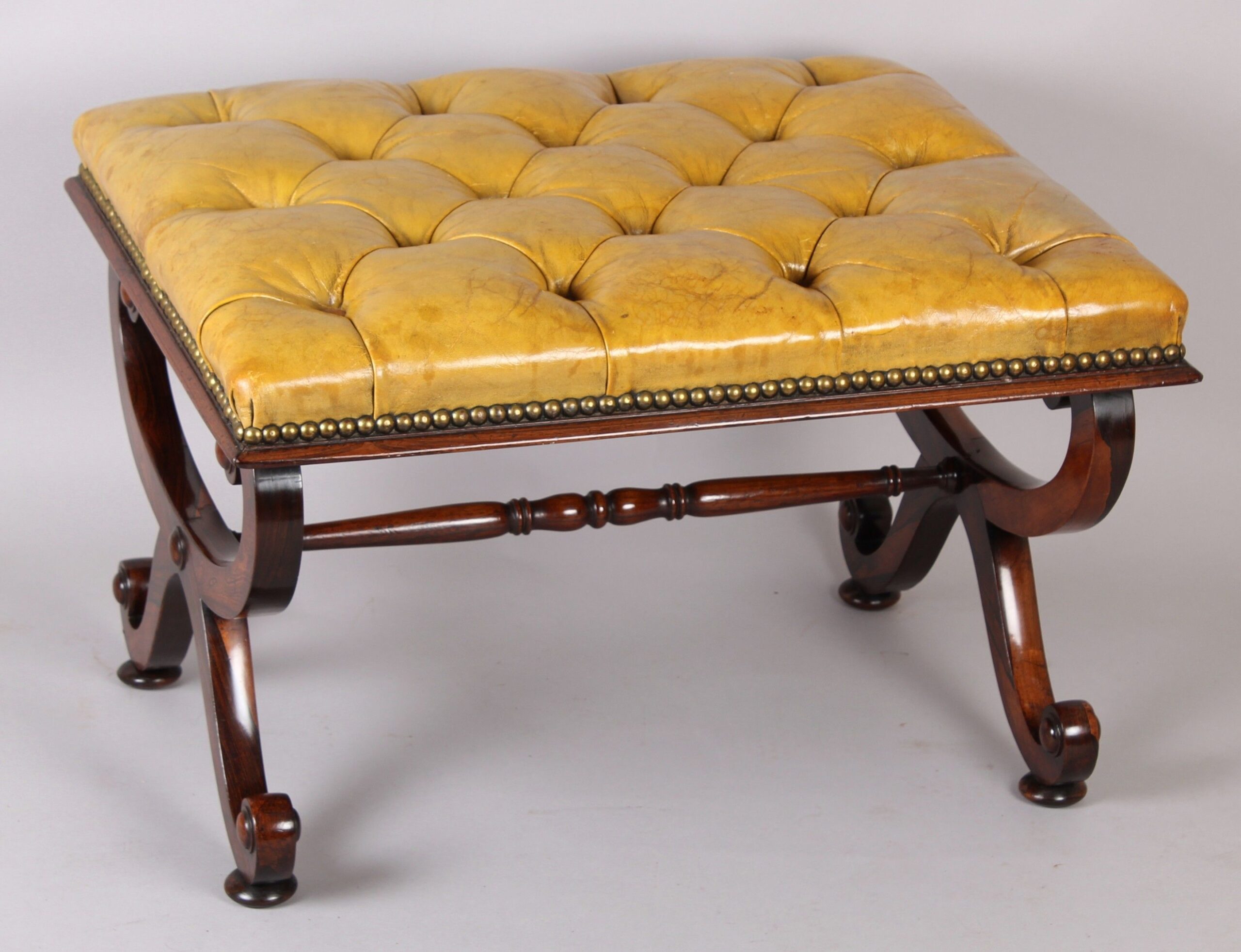 William IV period rosewood stool