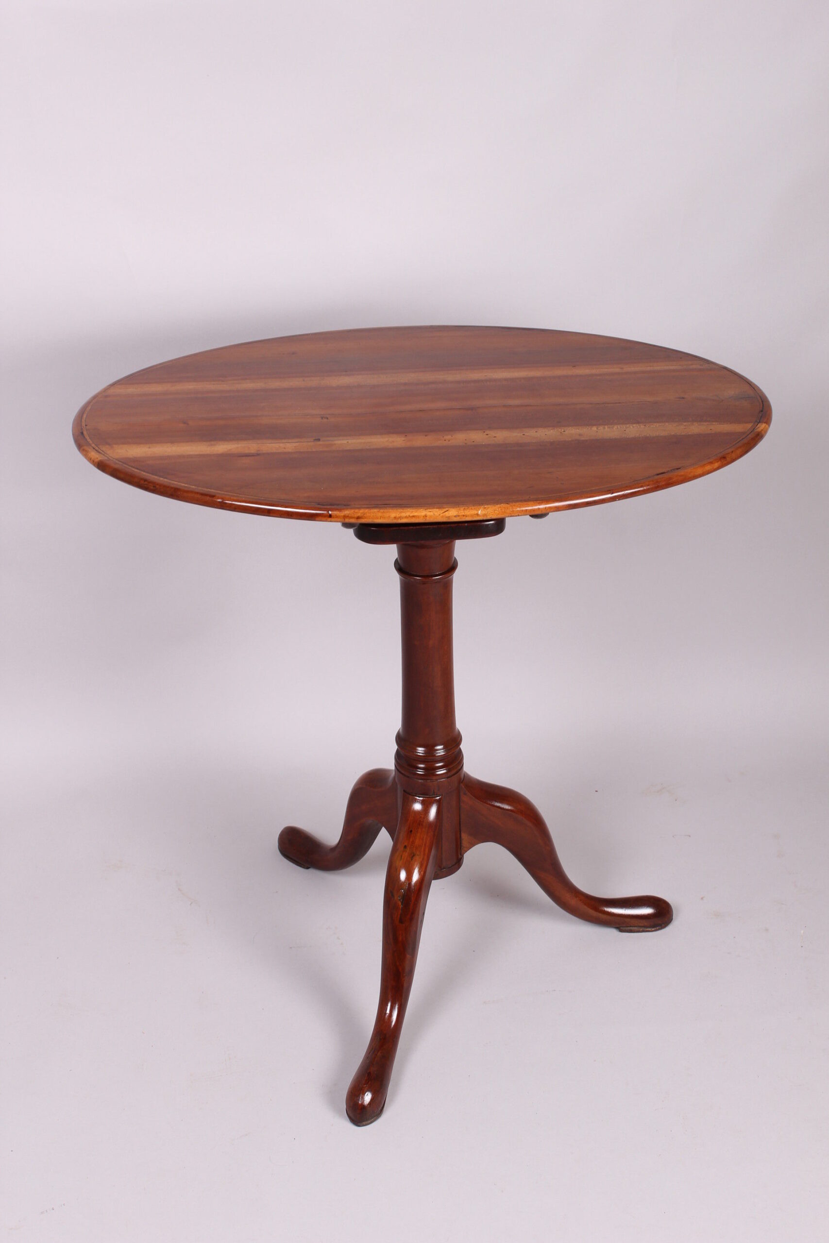 George III period fruitwood tripod table