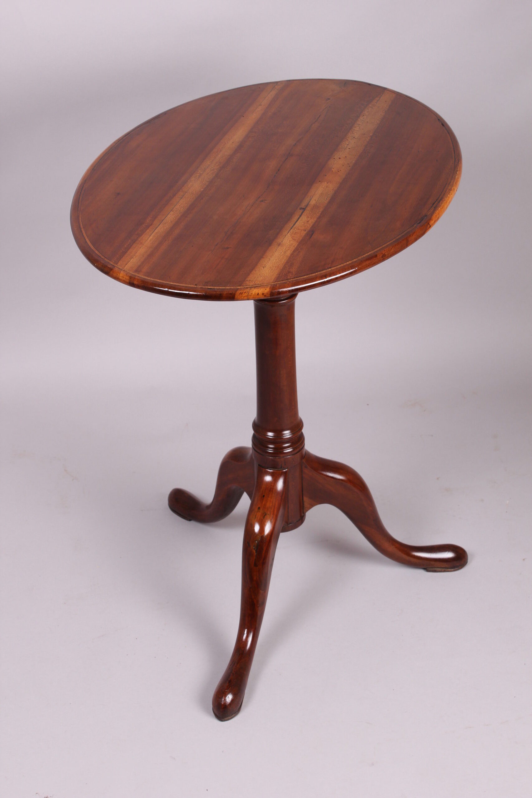 George III period fruitwood tripod table