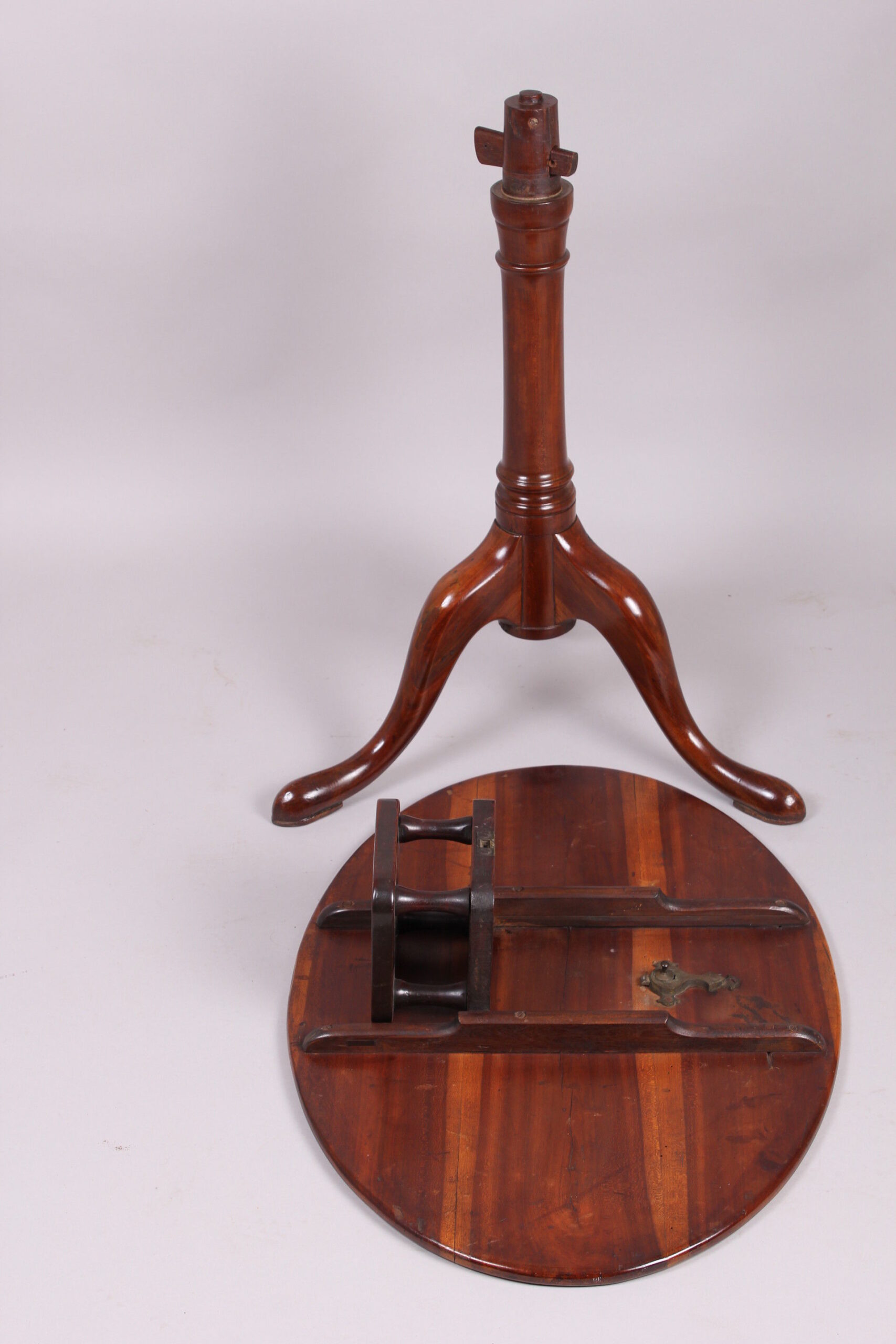 George III period fruitwood tripod table