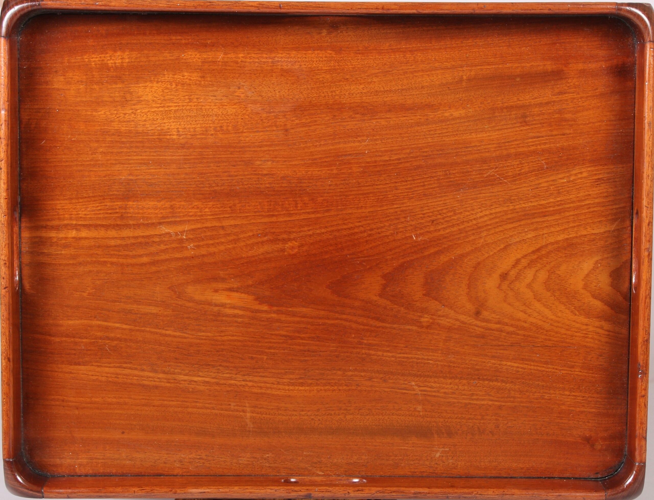 George III period mahogany end/book table