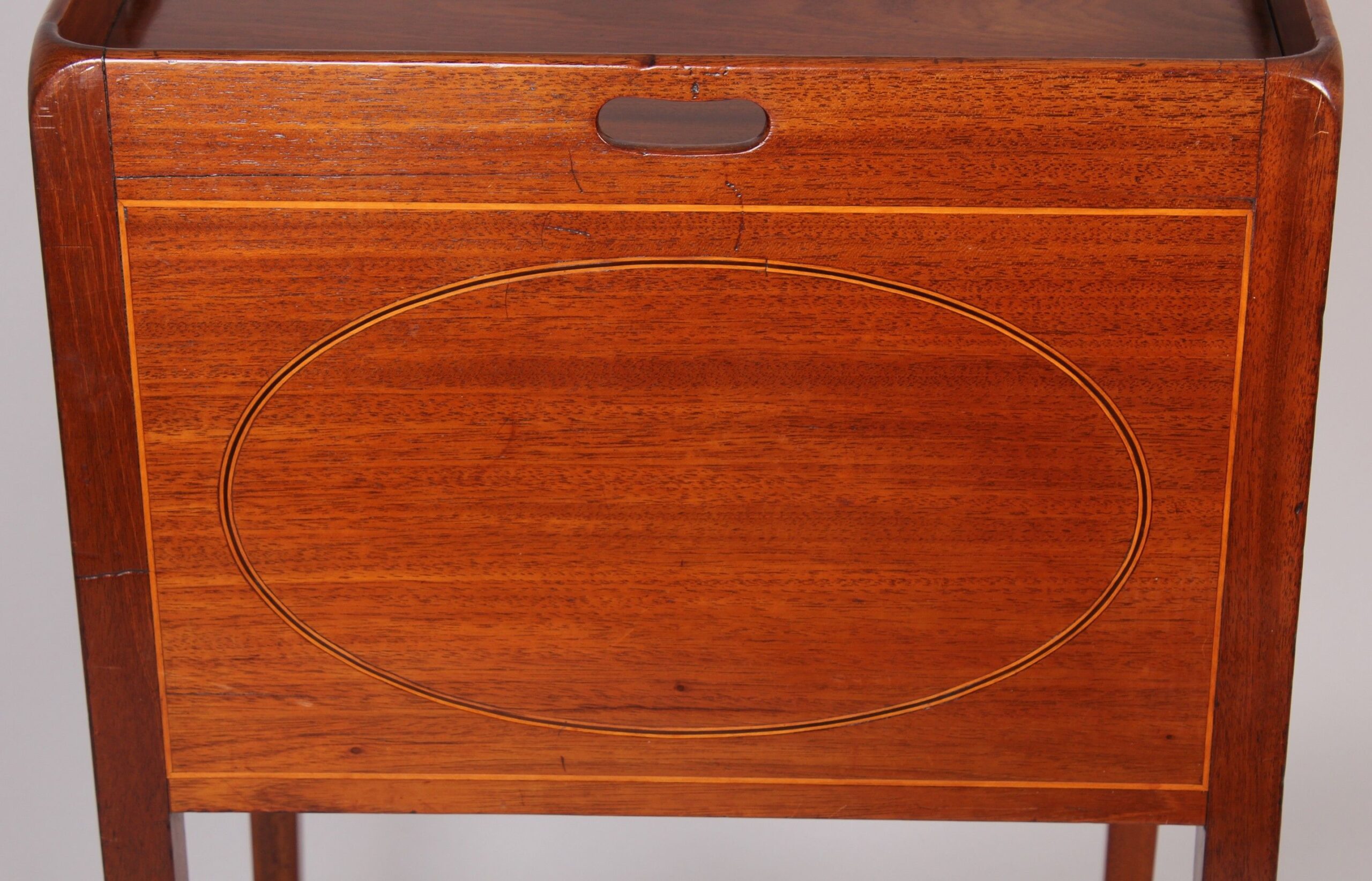 George III period mahogany end/book table