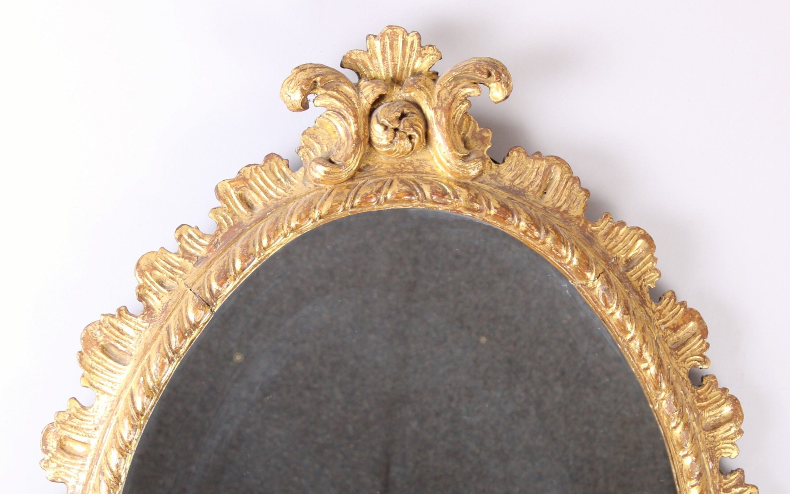 George III period carved and gilt wood mirror