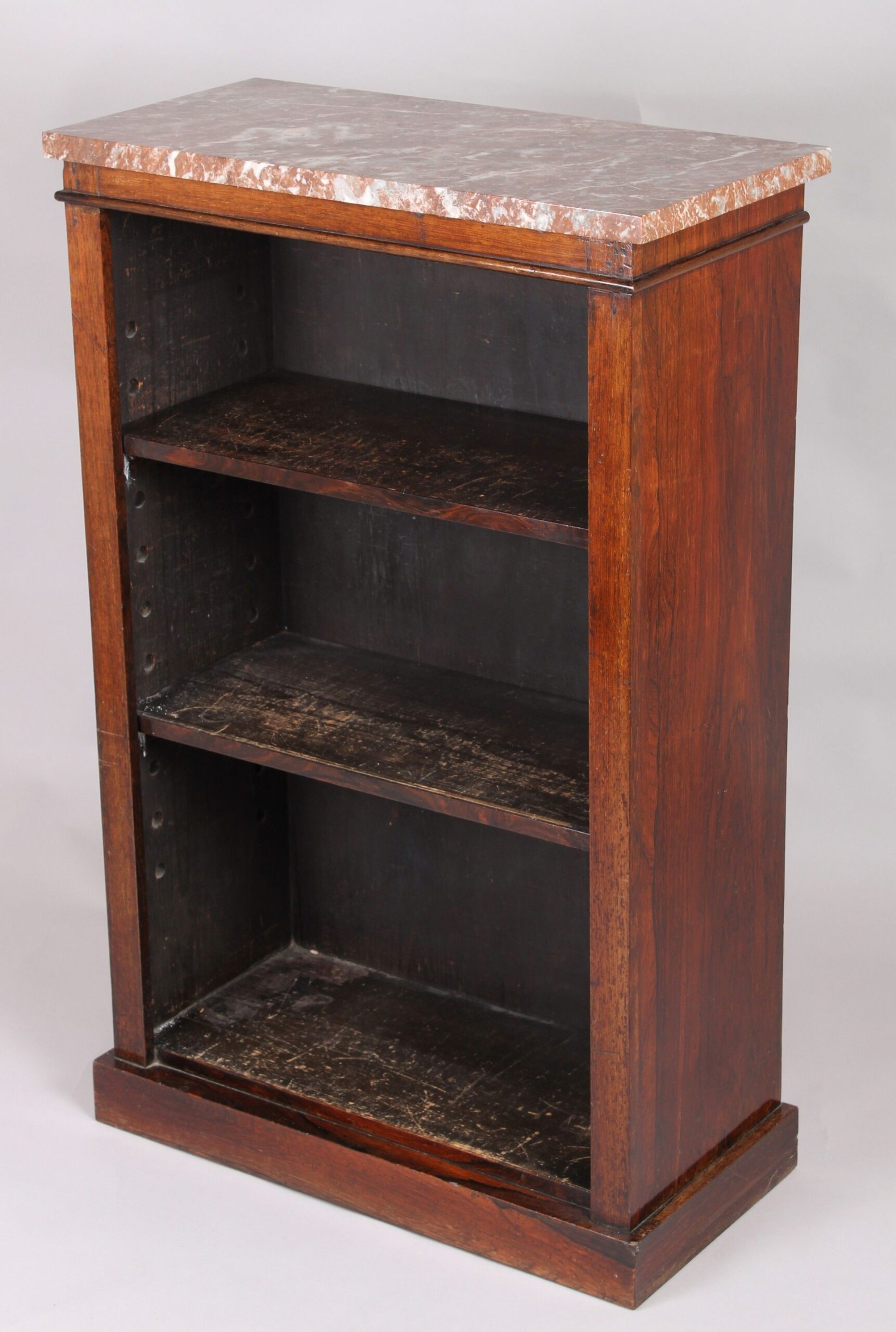 George IV period rosewood dwarf bookcase