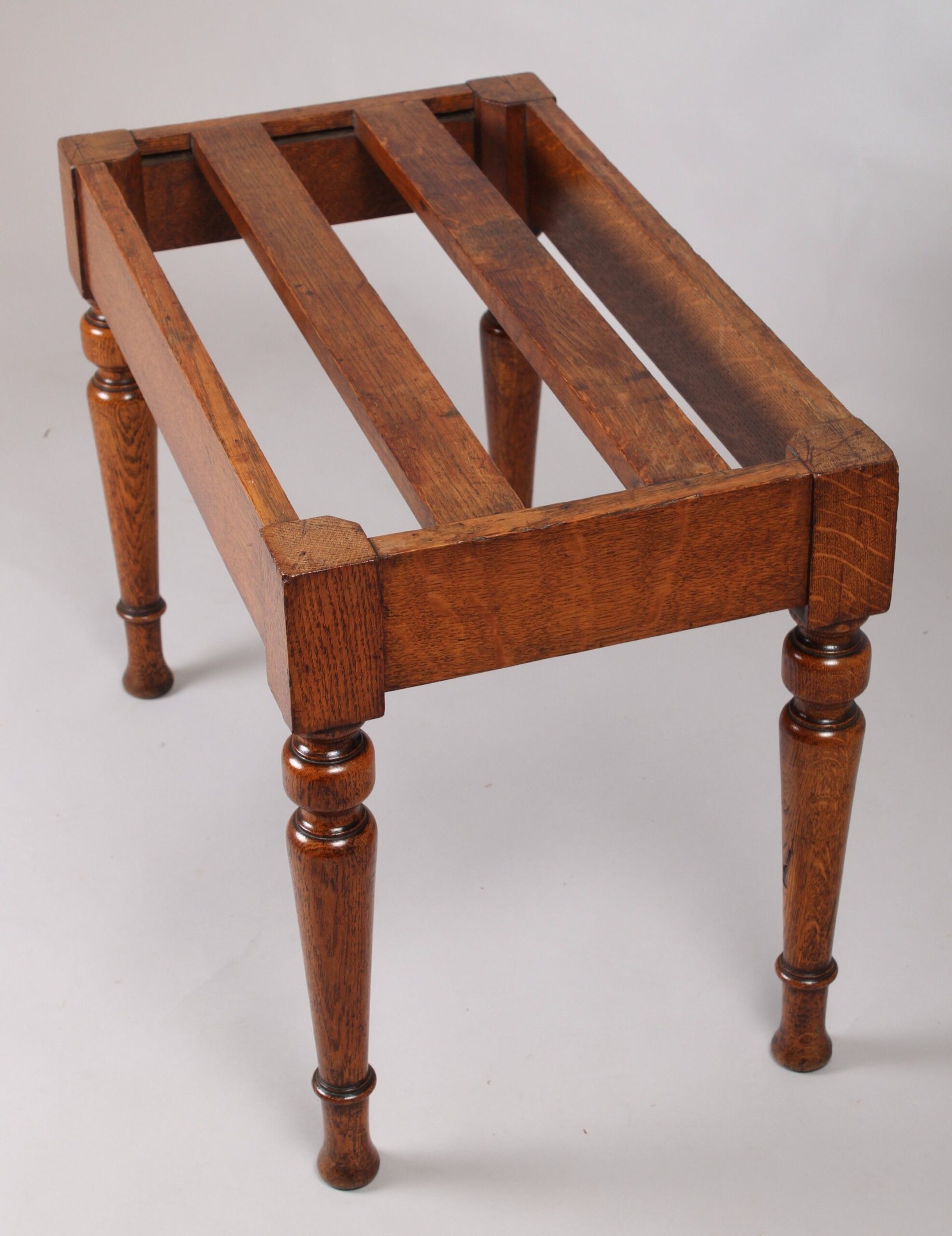 Victorian oak luggage-stand