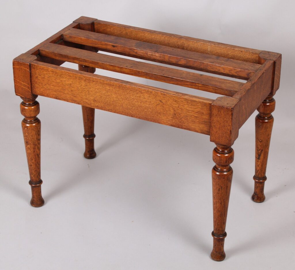 Victorian oak luggage-stand