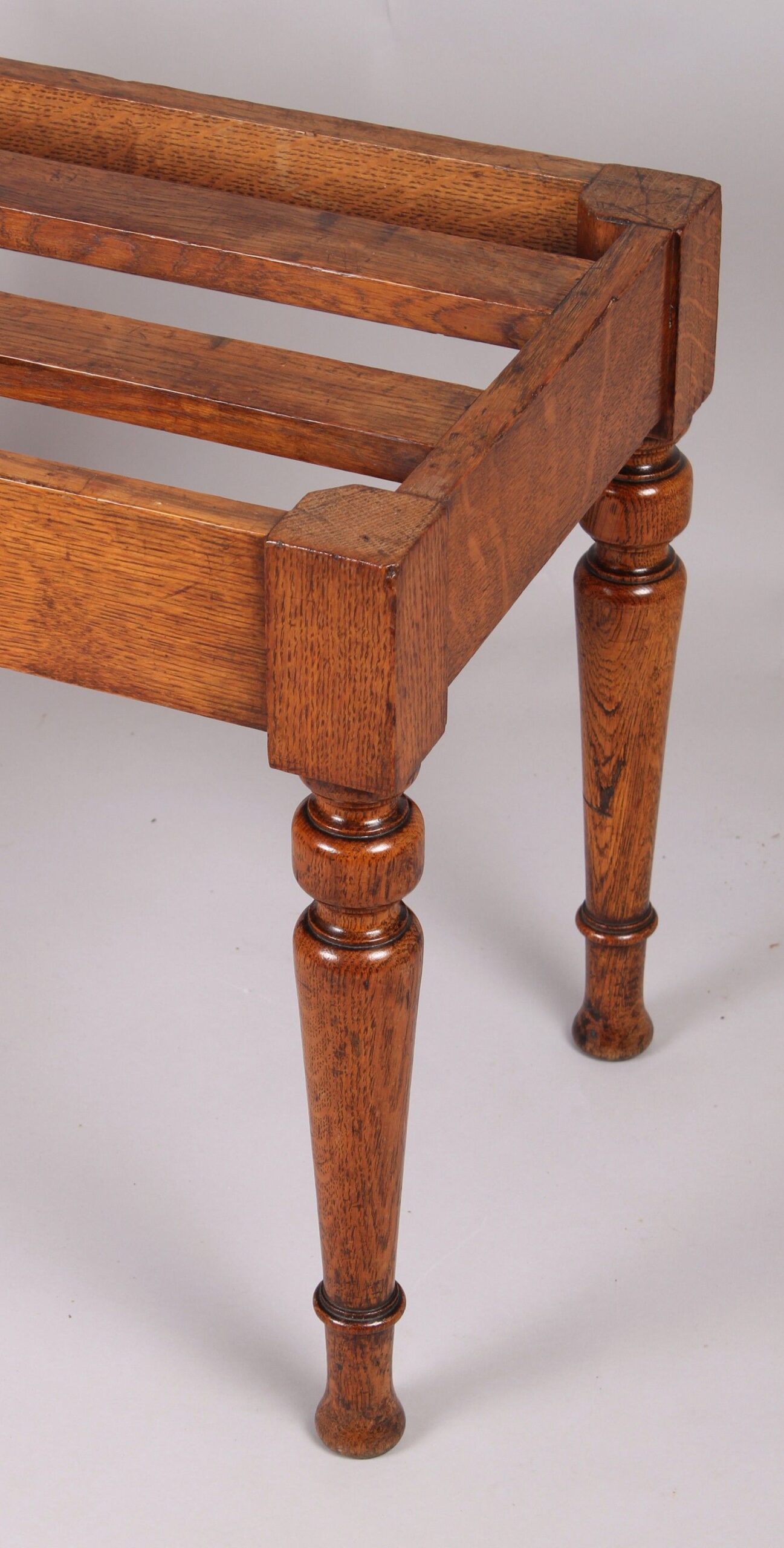 Victorian oak luggage-stand