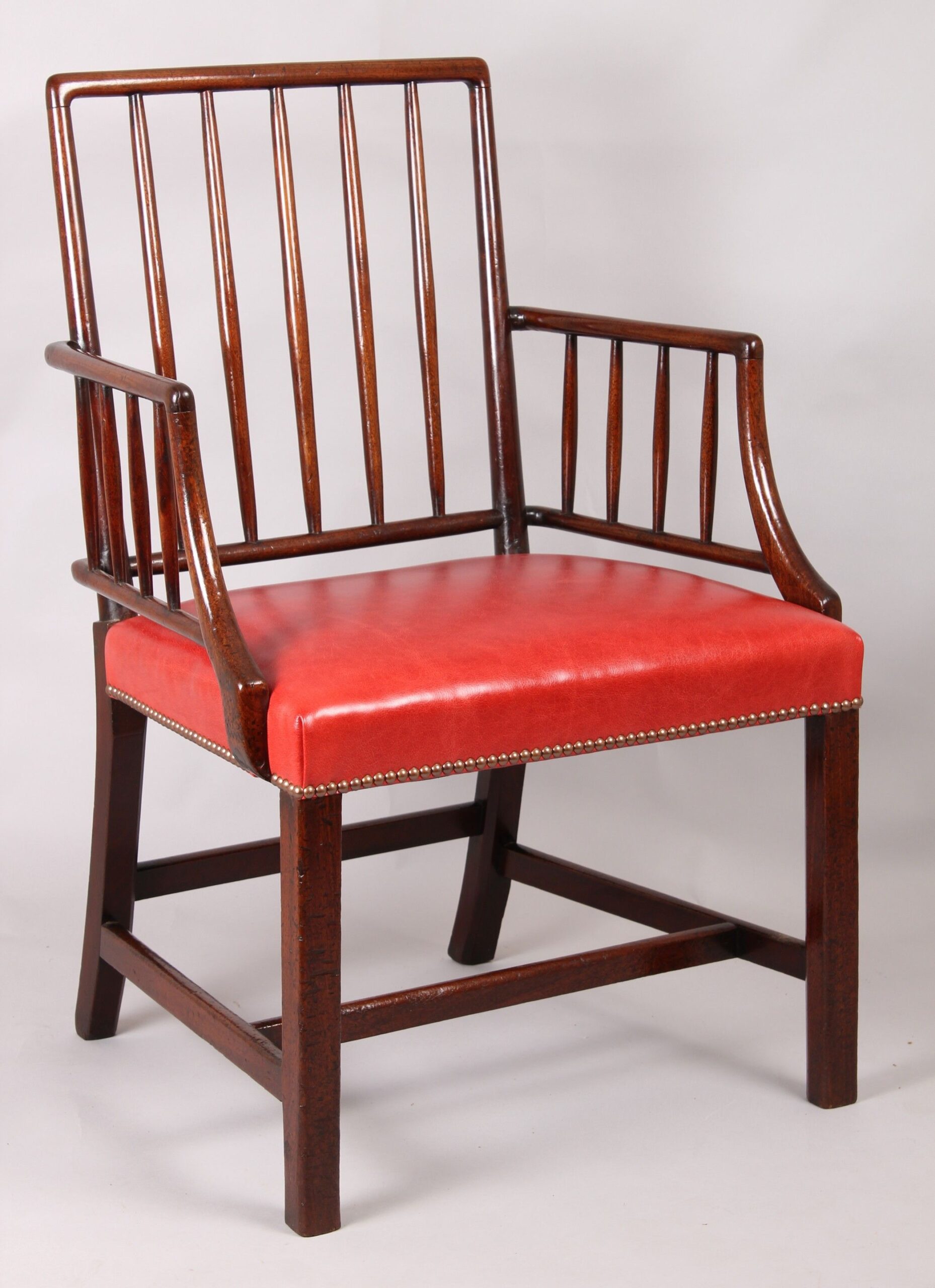 George III period mahogany ‘Cockpen’ arm-chair