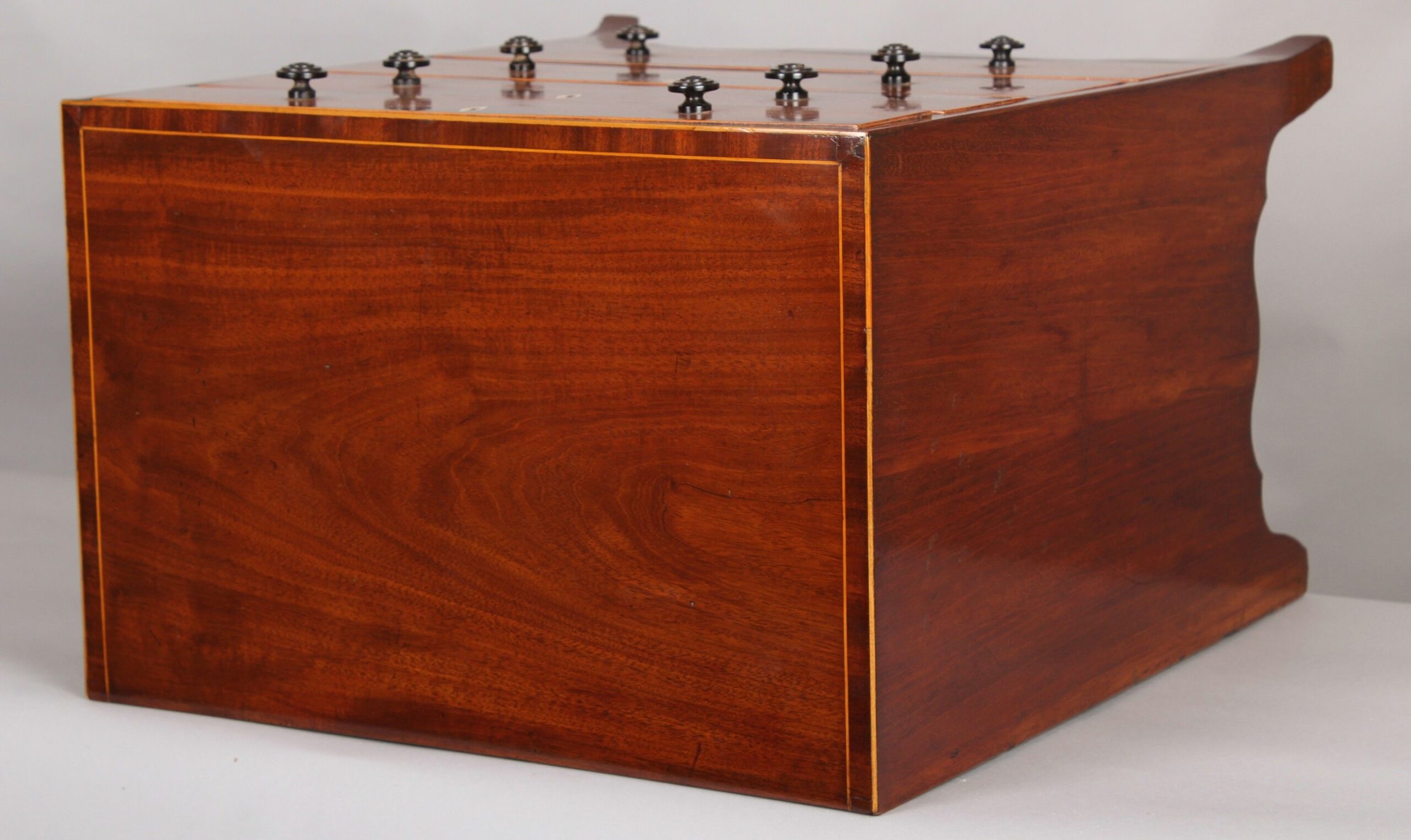 George III period miniature mahogany chest-of-drawers