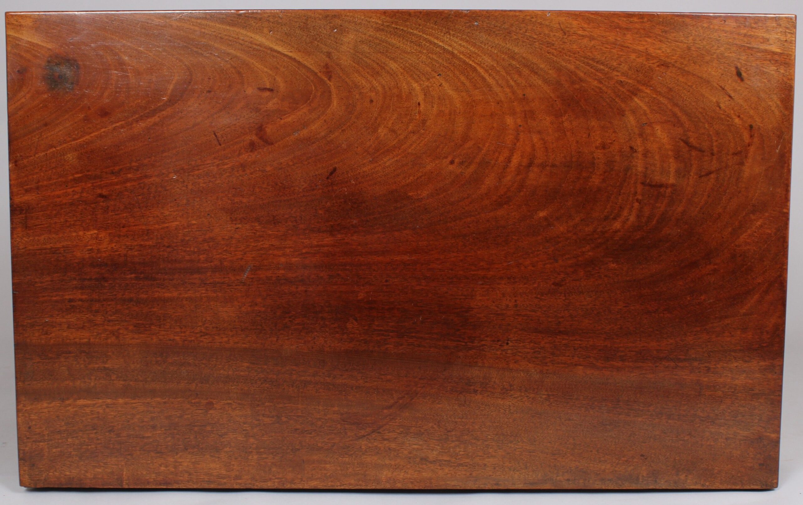 George III period mahogany chest-of-drawers of narrow proportions