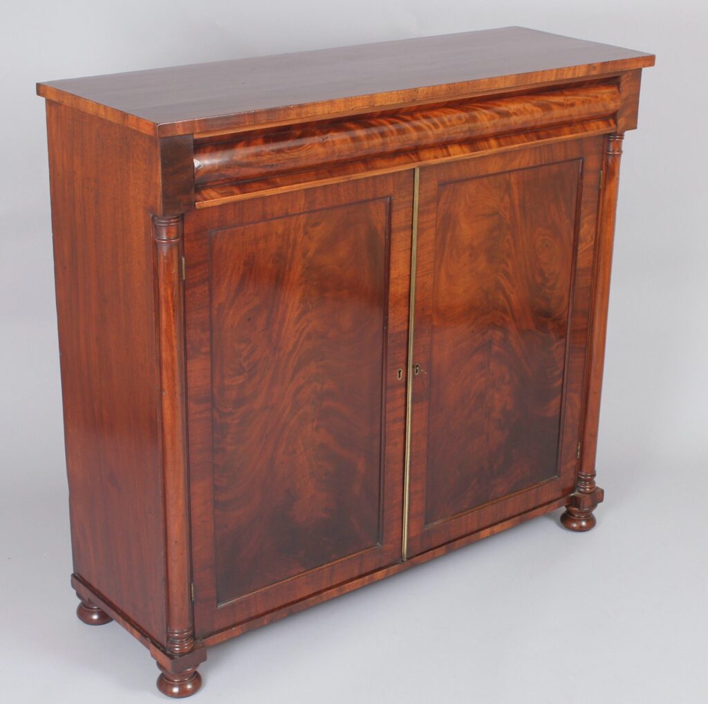 William IV period mahogany two-door cabinet