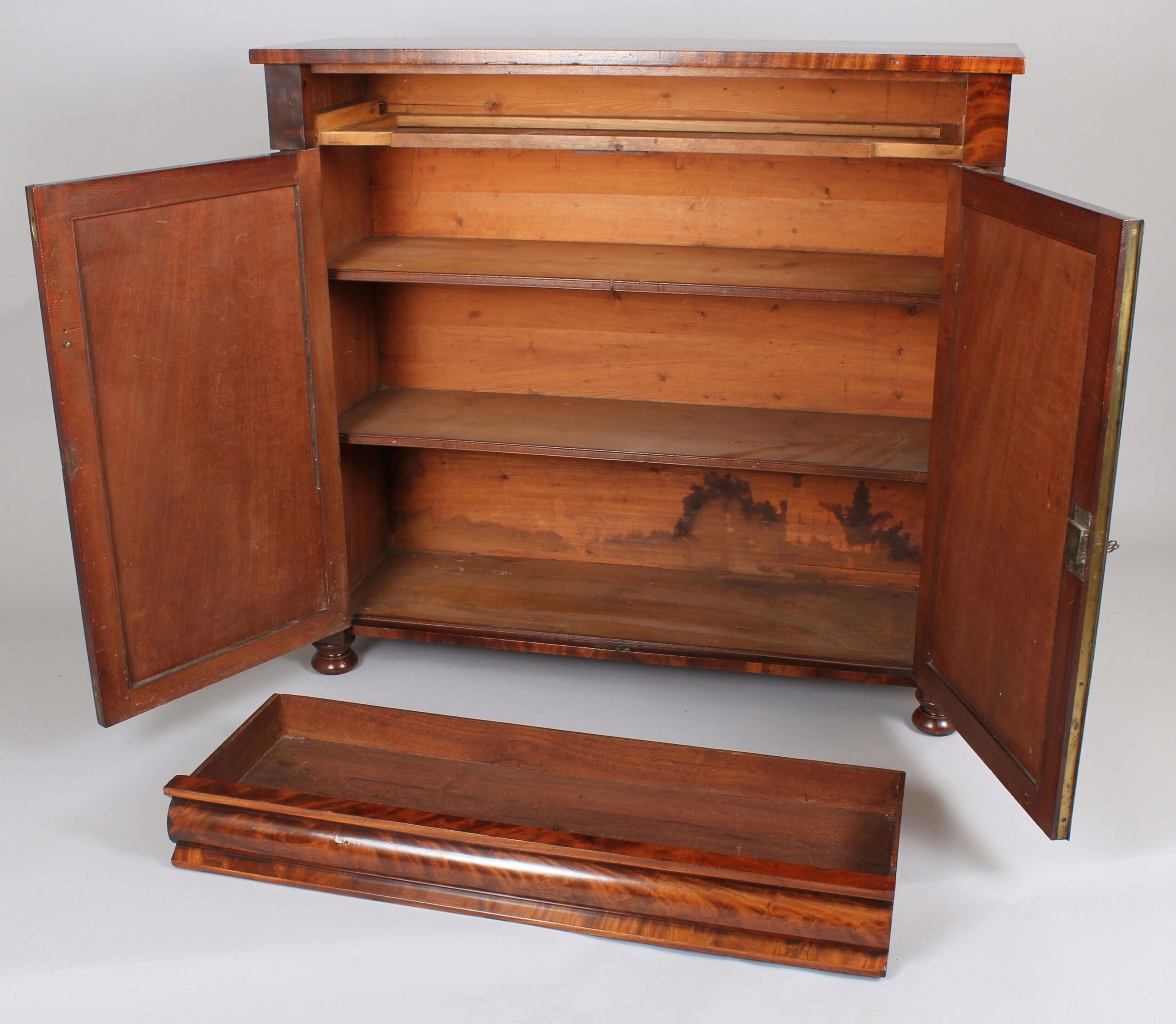 William IV period mahogany two-door cabinet