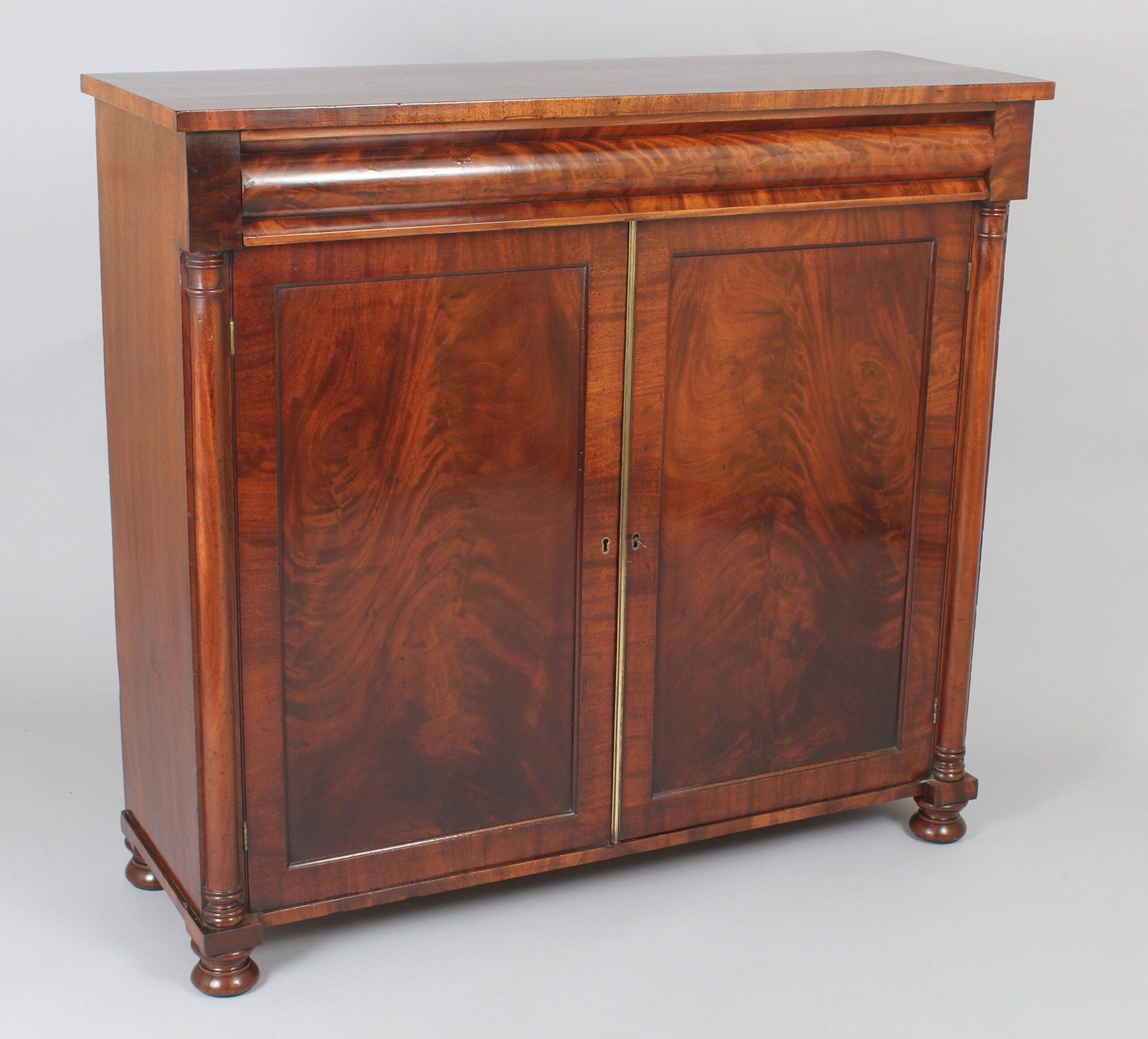 William IV period mahogany two-door cabinet