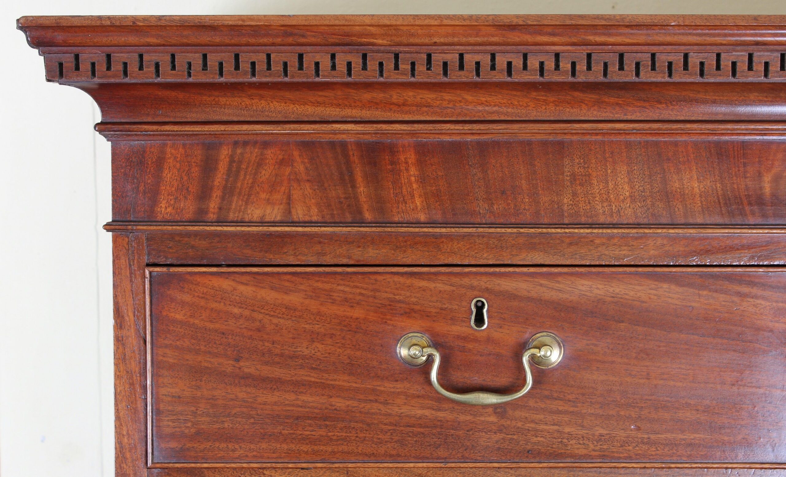 George III period mahogany chest-on-chest