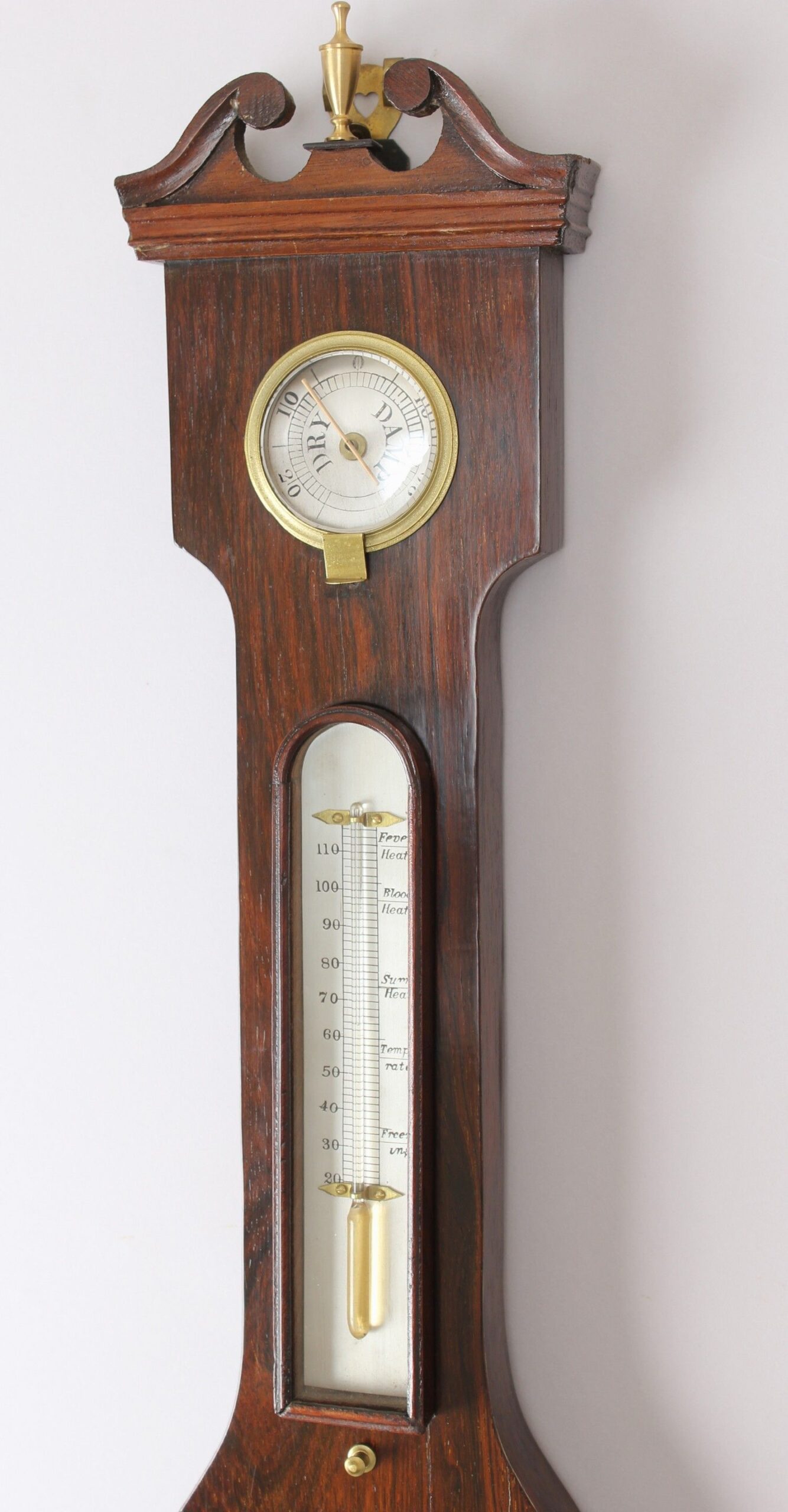 Early 19th century mahogany wheel barometer