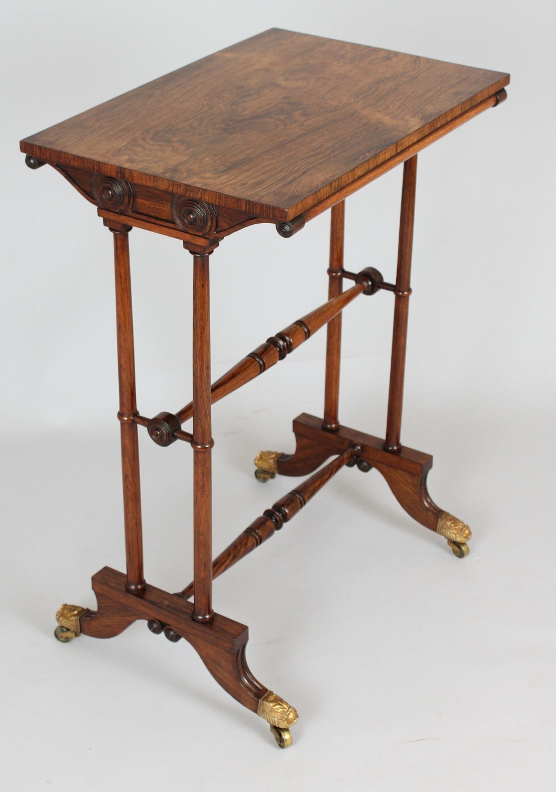 A fine and rare George IV period rosewood occasional table