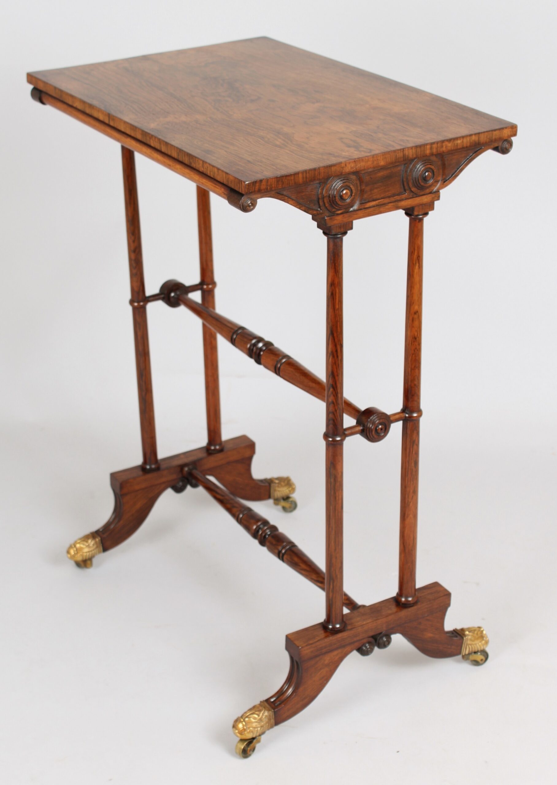 A fine and rare George IV period rosewood occasional table