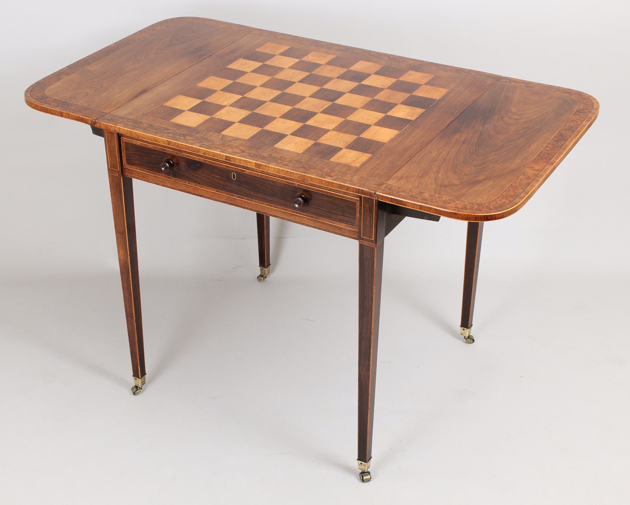 Fine George III period Pembroke games table