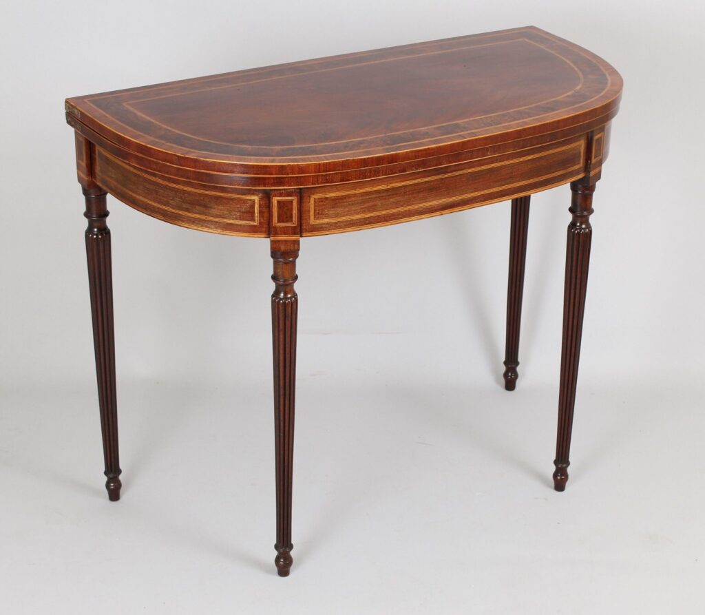 Good George III period mahogany card-table