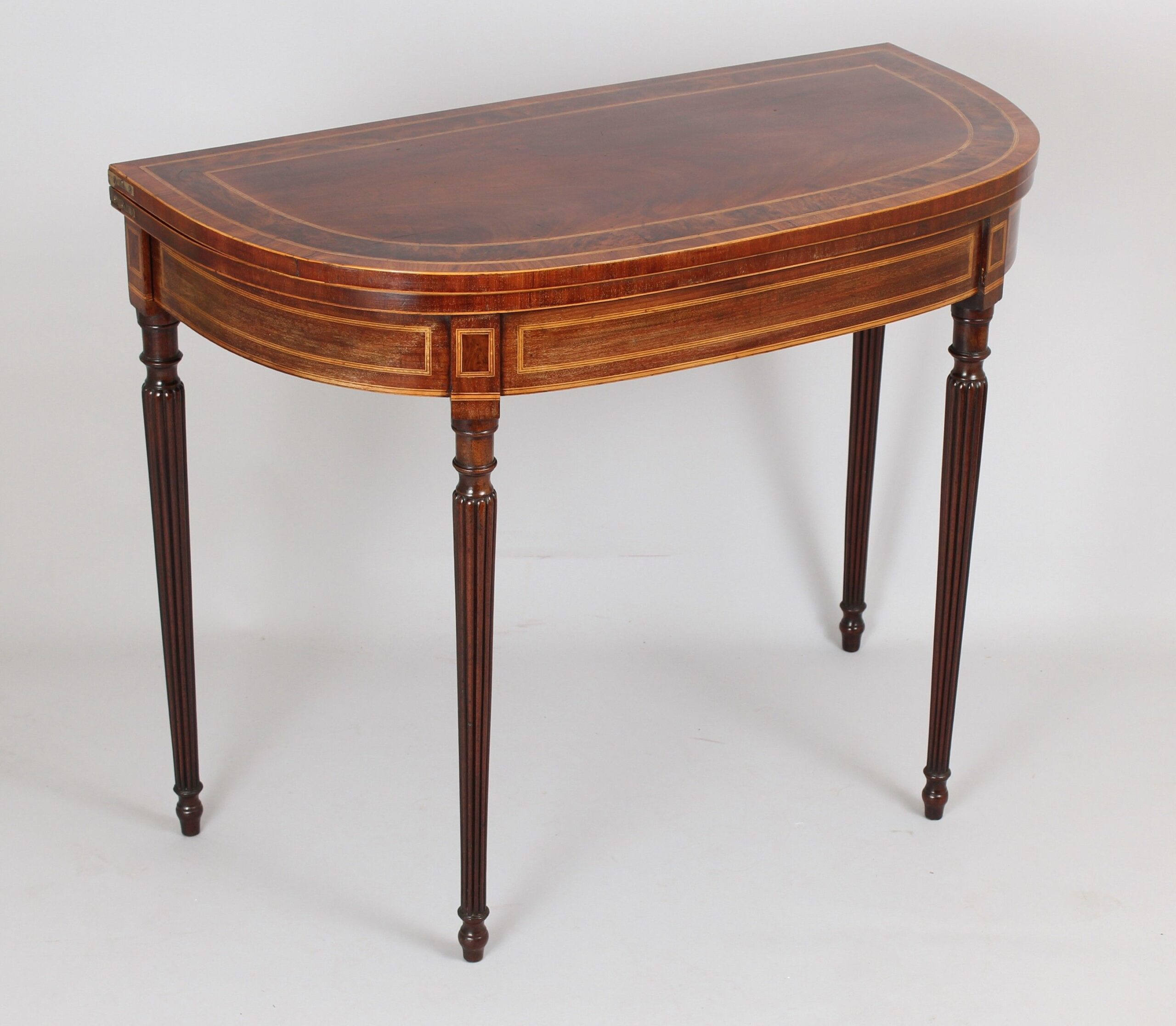 Good George III period mahogany card-table