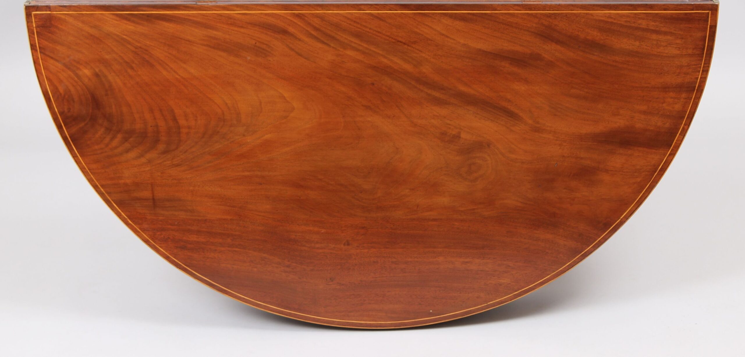 GIII period mahogany semi-circular tea-table