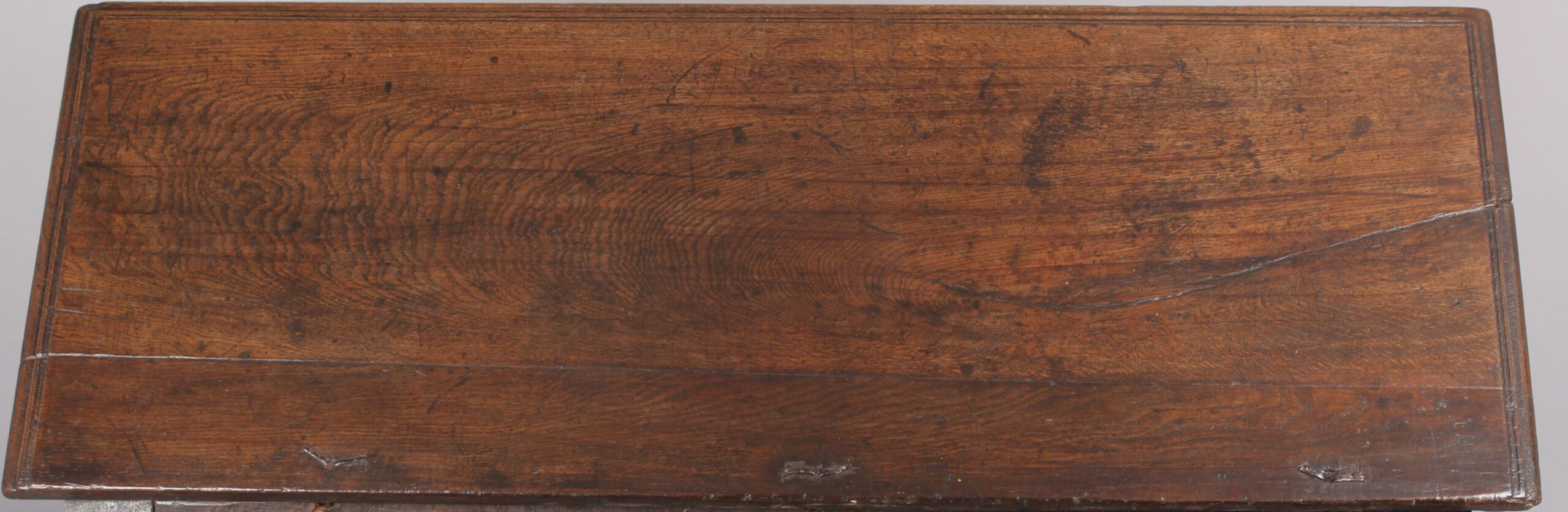 Seventeenth century large oak coffer