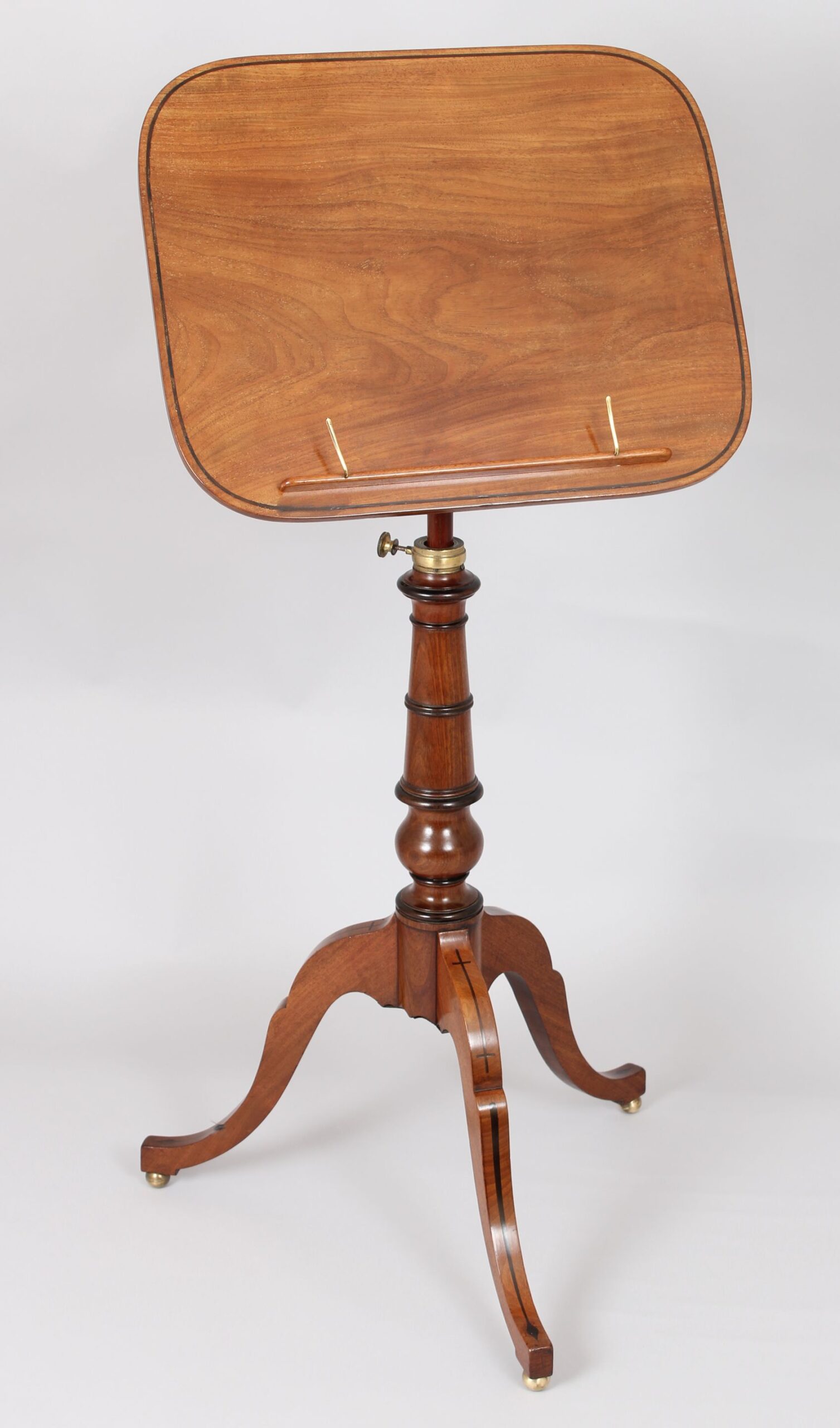 George IV period mahogany reading stand