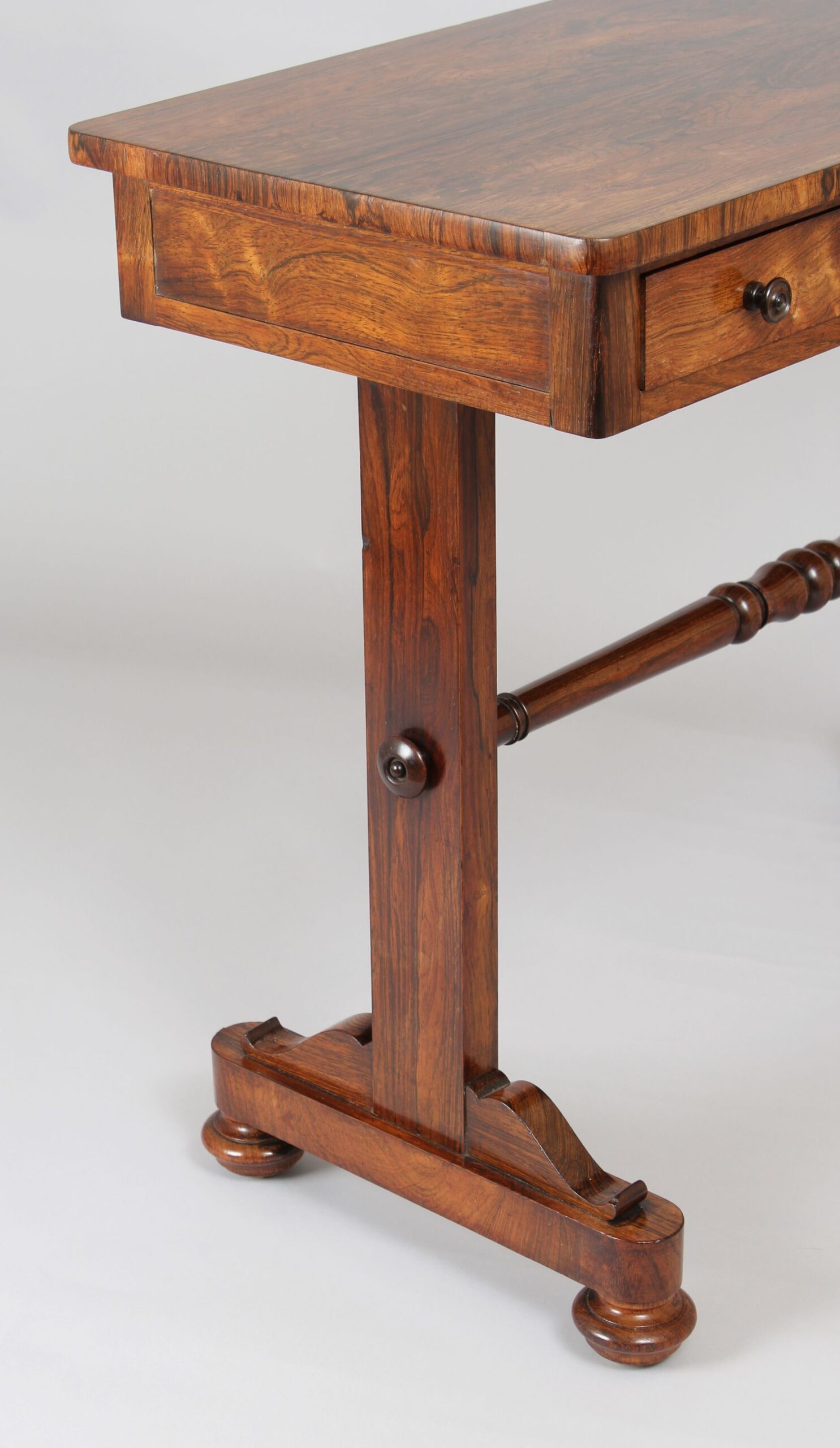 George IV rosewood side-table of shallow proportions
