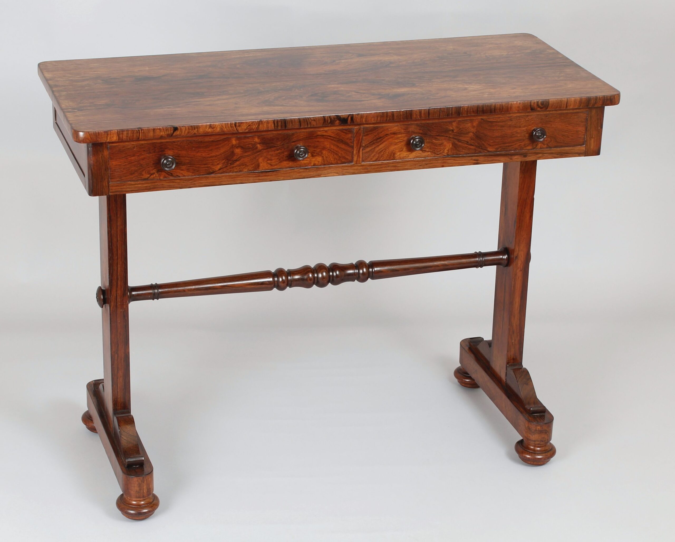 George IV rosewood side-table of shallow proportions