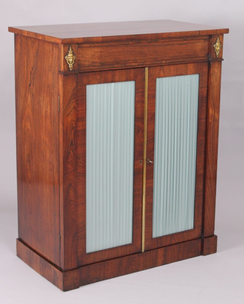 George IV period rosewood small chiffonier