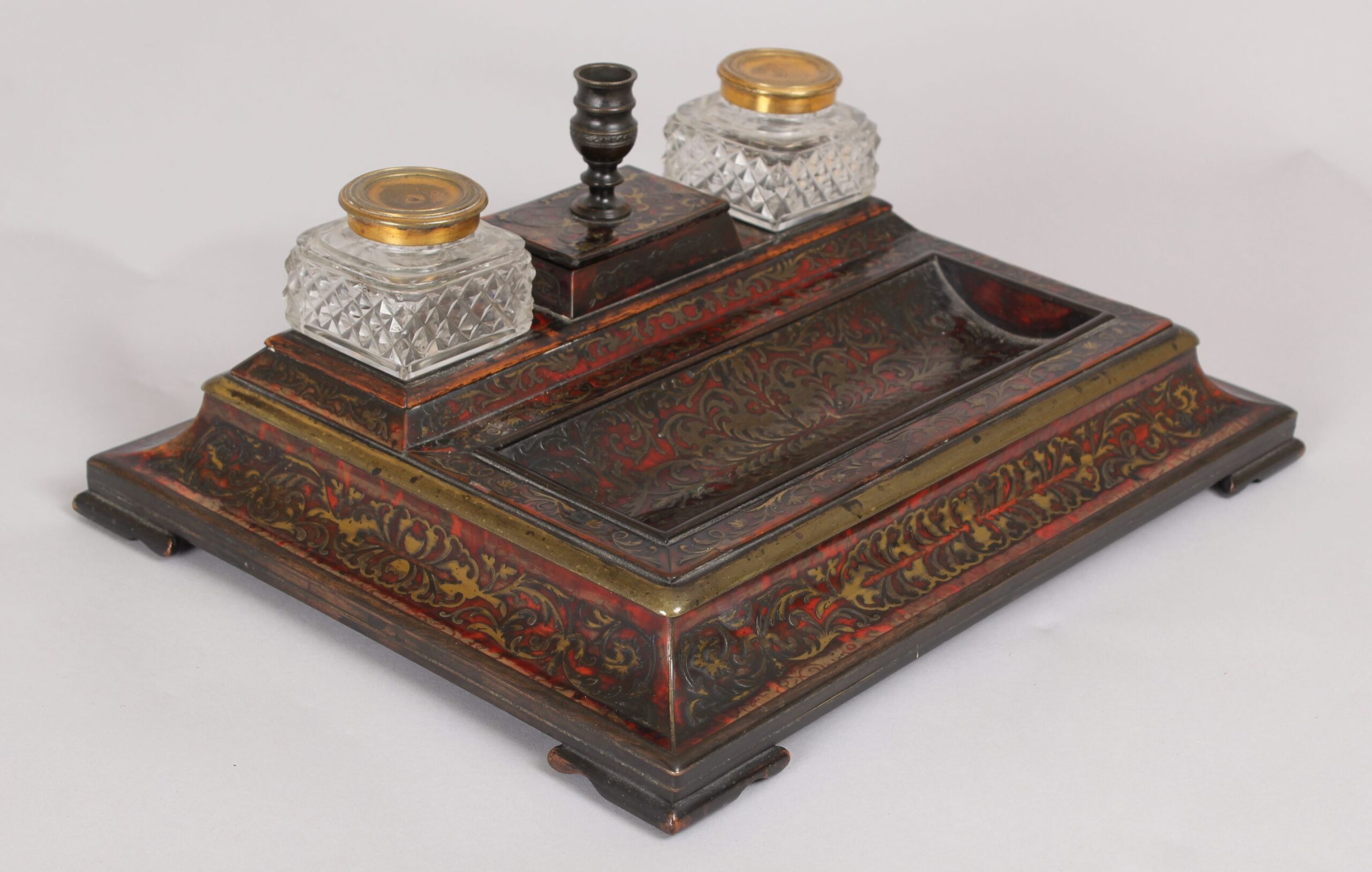Fine Regency period Boulle Standish