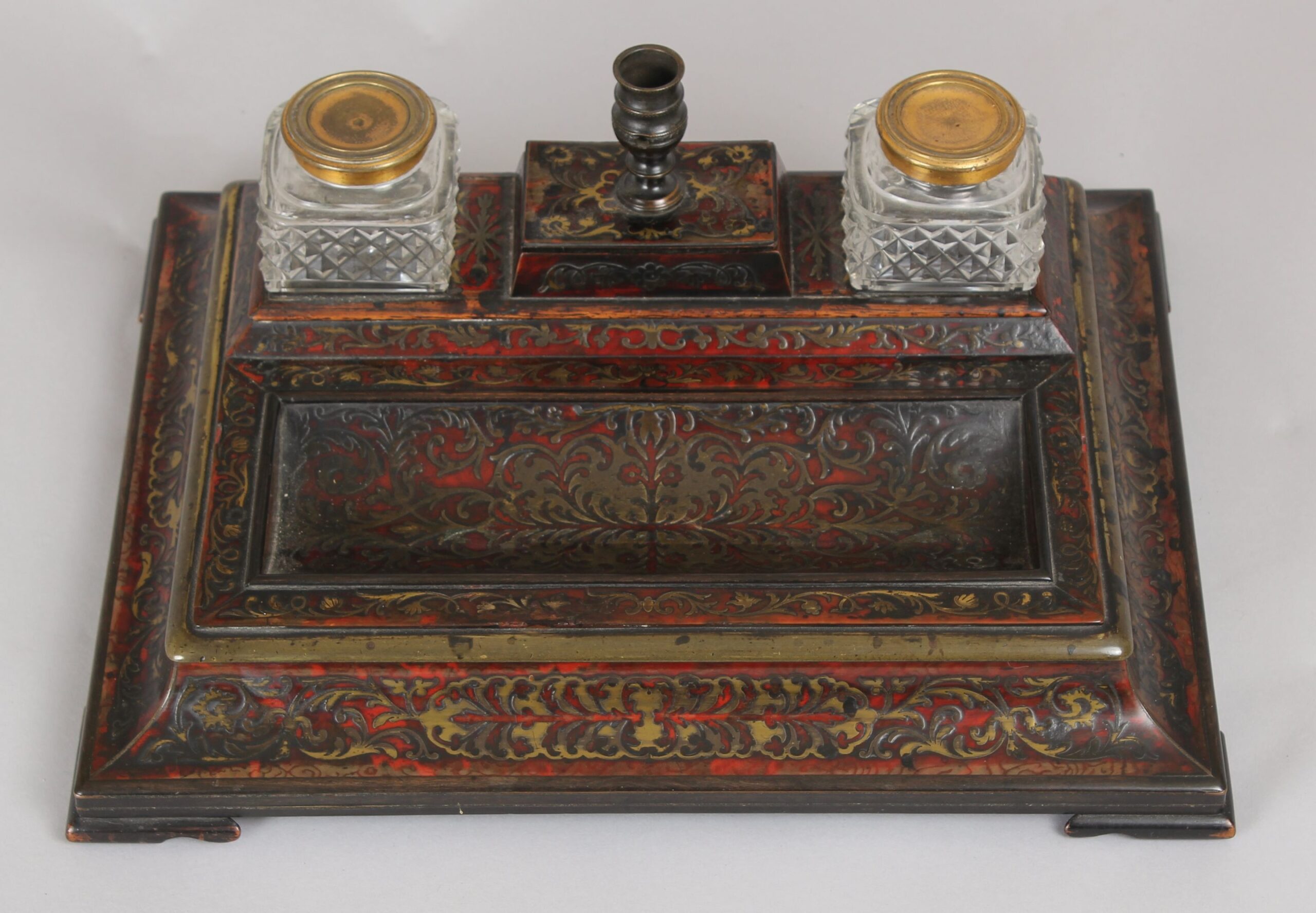 Fine Regency period Boulle Standish