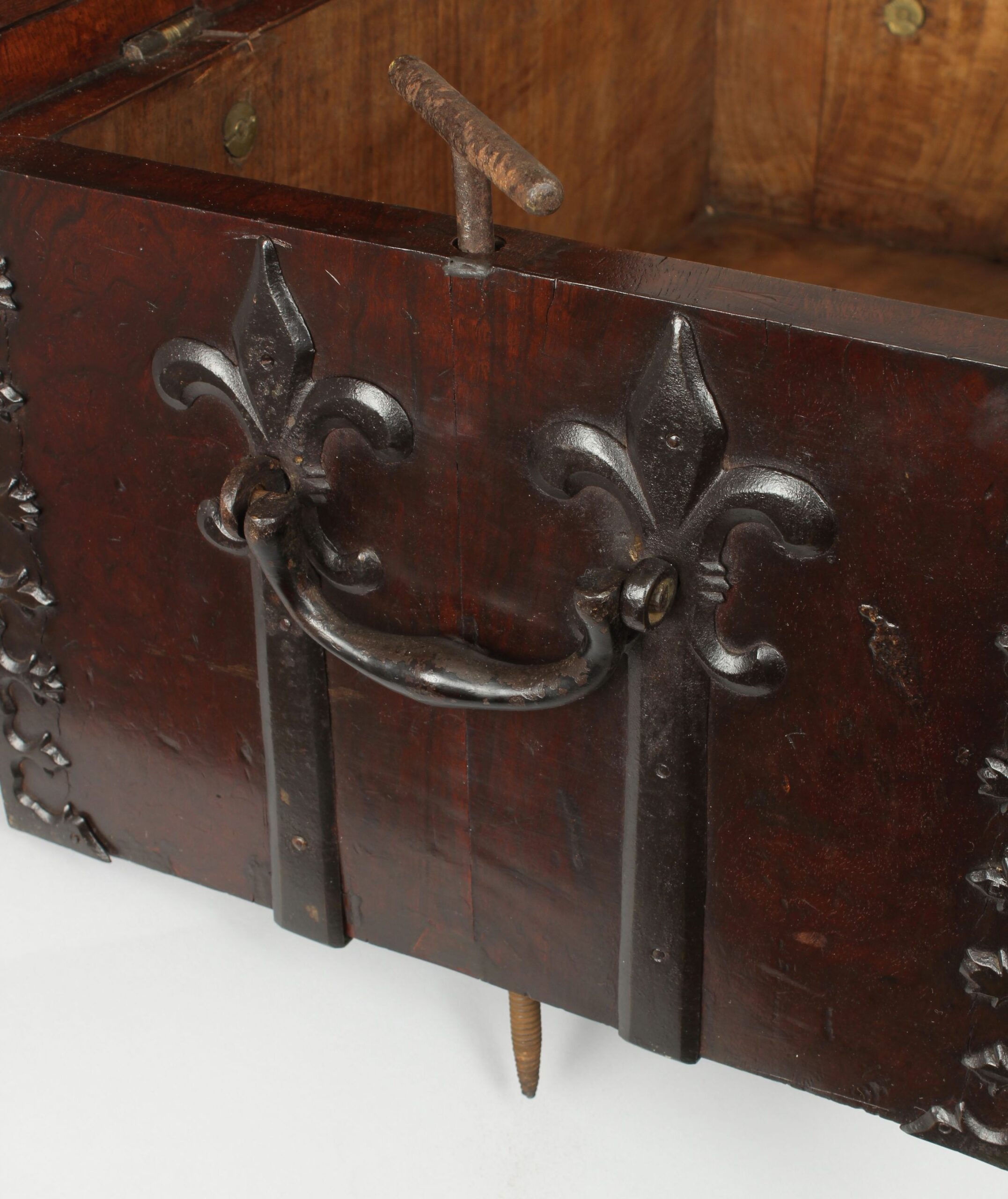 17th century walnut coffre-fort