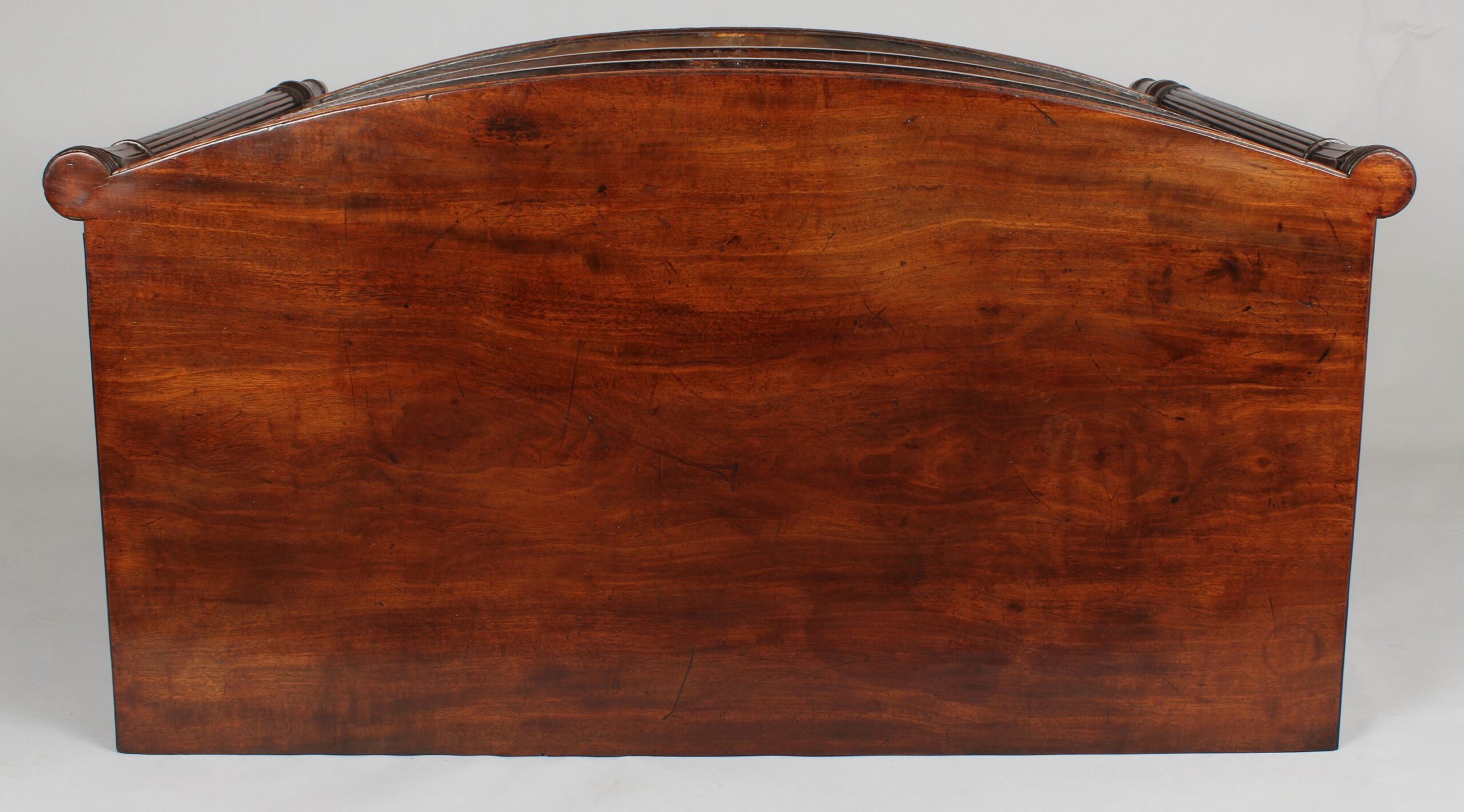 George III period mahogany small bow-fronted chest-of-drawers