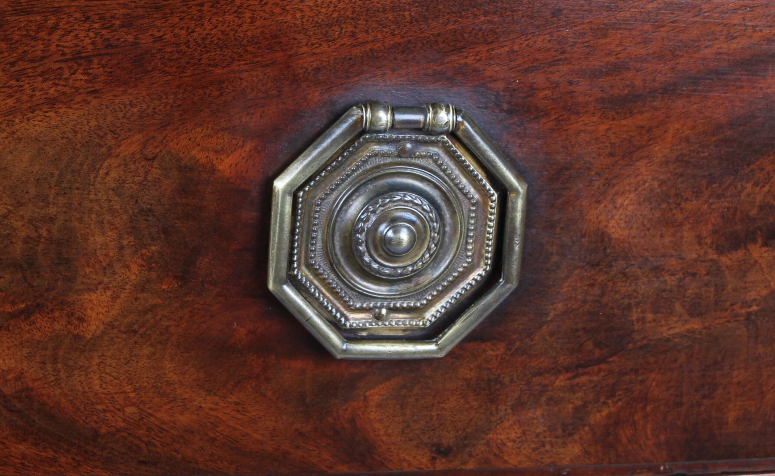 George III period mahogany bow-fronted chest-of-drawers