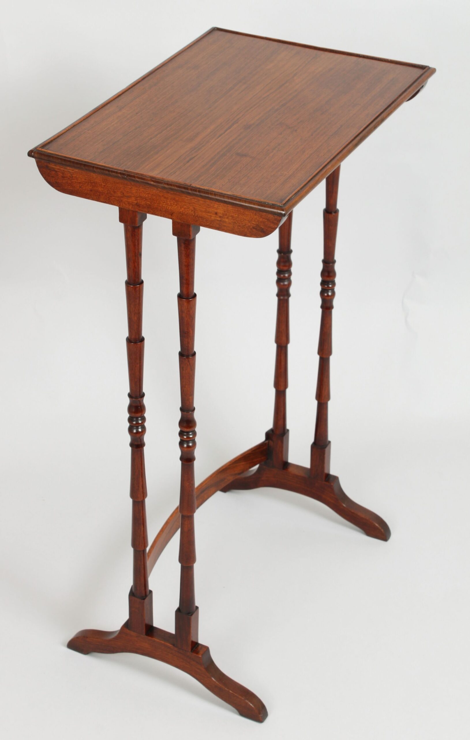 Nest of three tables in rosewood