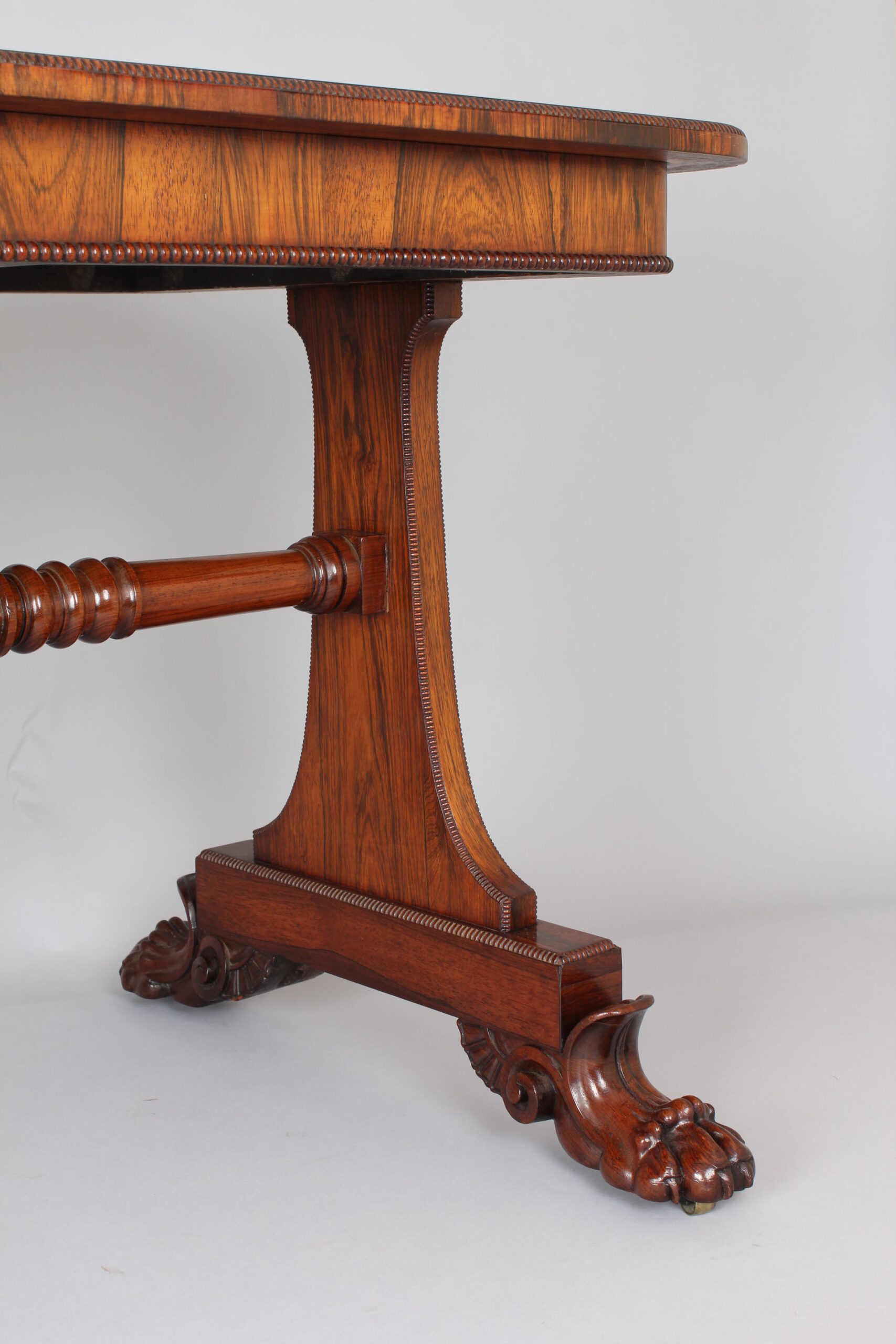 Rosewood library table of very high quality