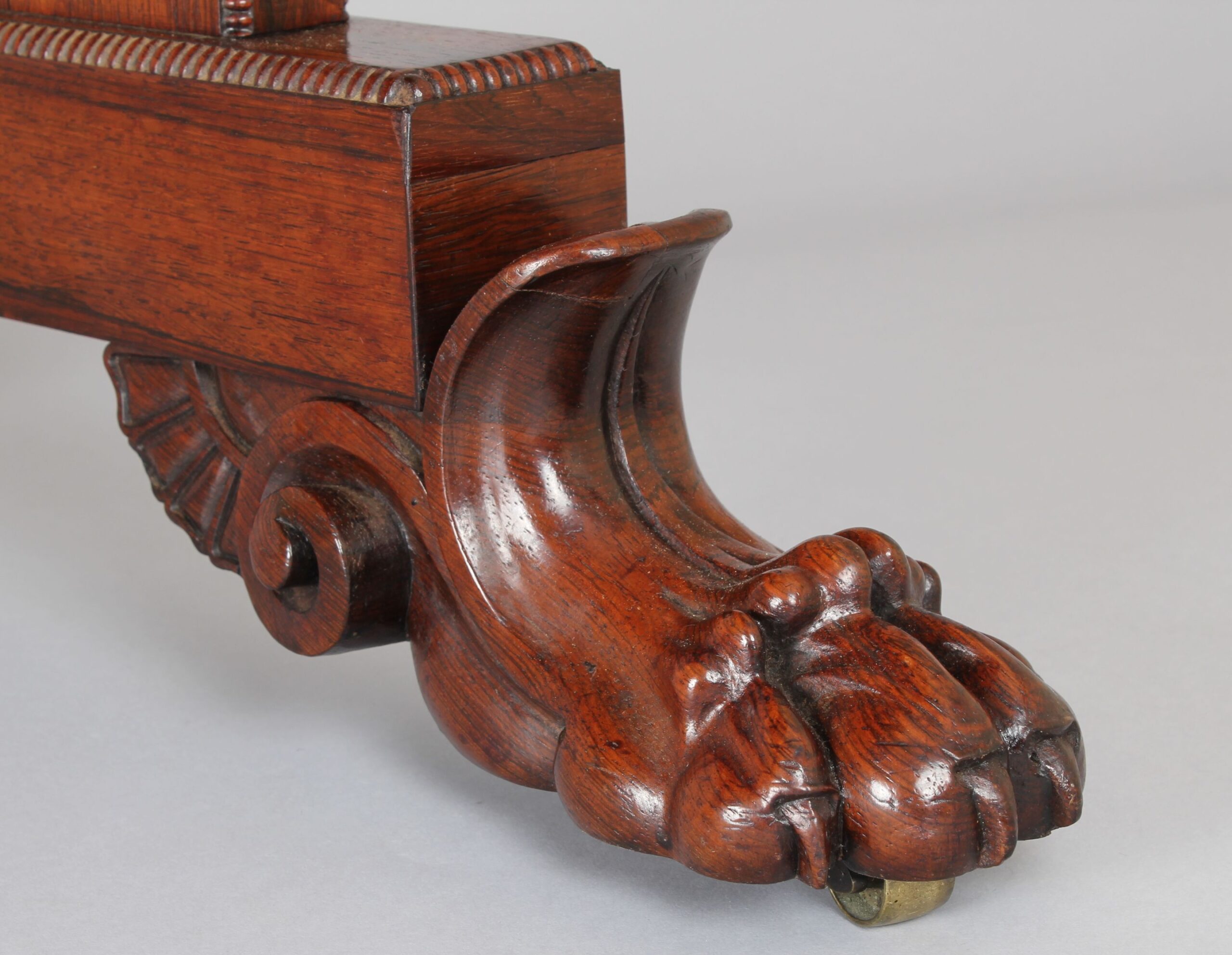 Rosewood library table of very high quality