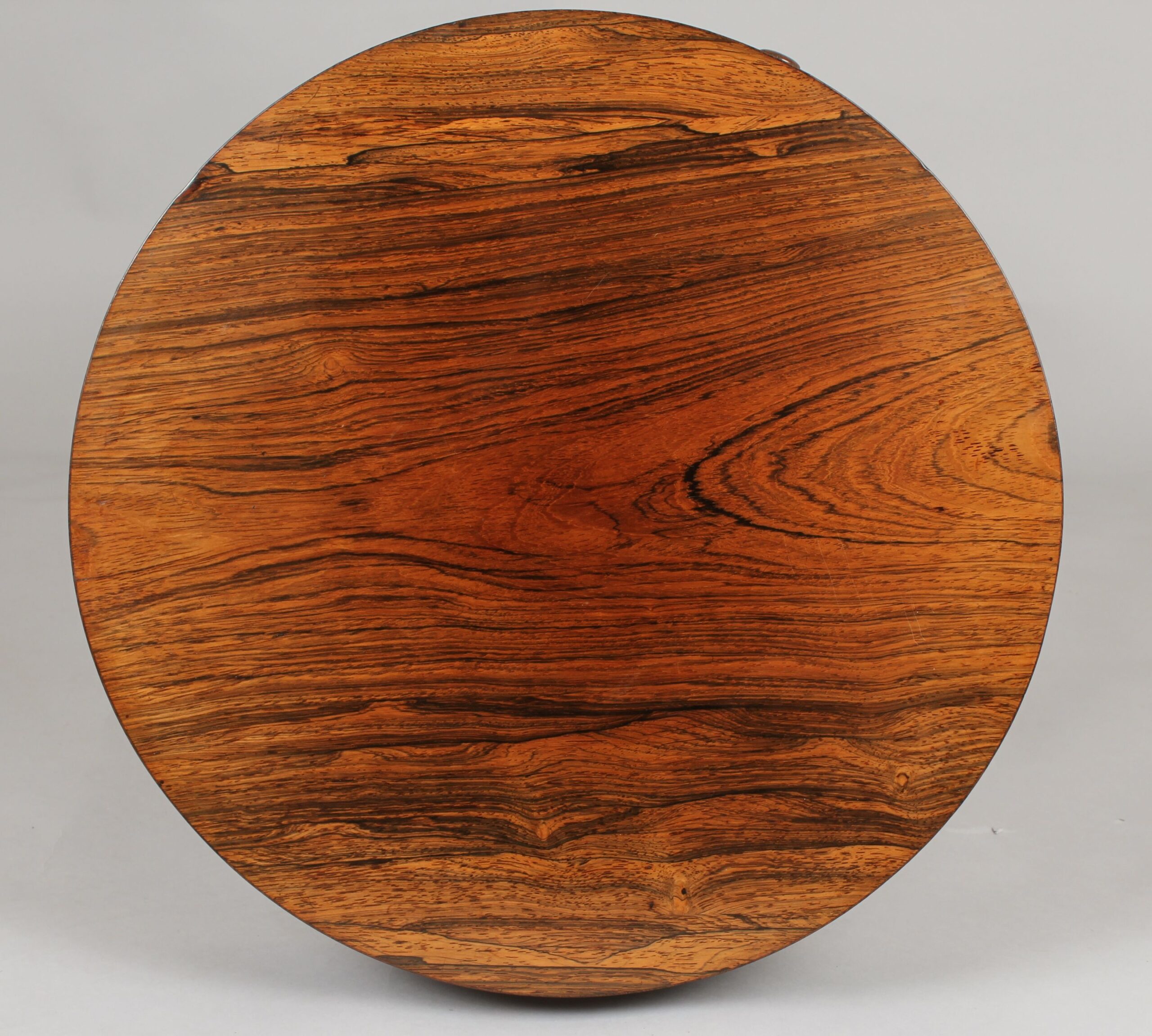 George IV period rosewood drum-table of diminuative proportions