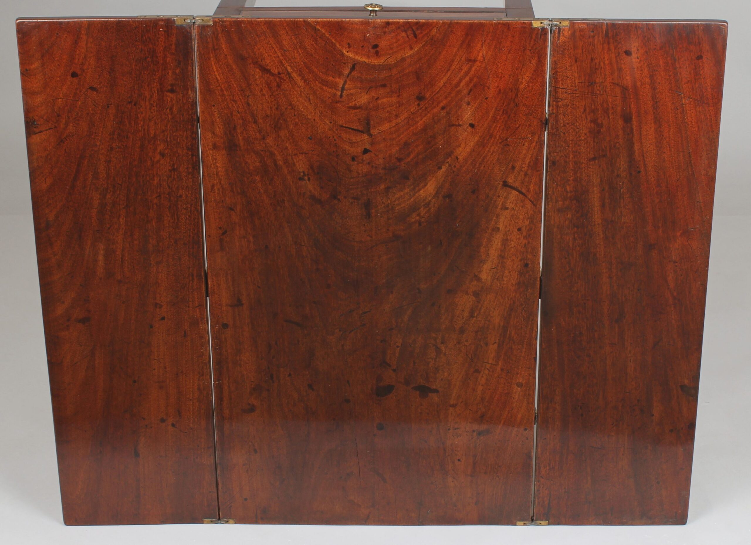 Unusual George III period mahogany flap-top ‘patience’ occasional-table