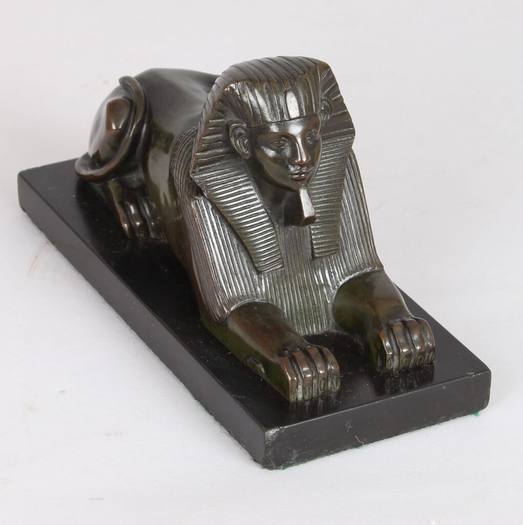 French bronze figure of a Sphinx