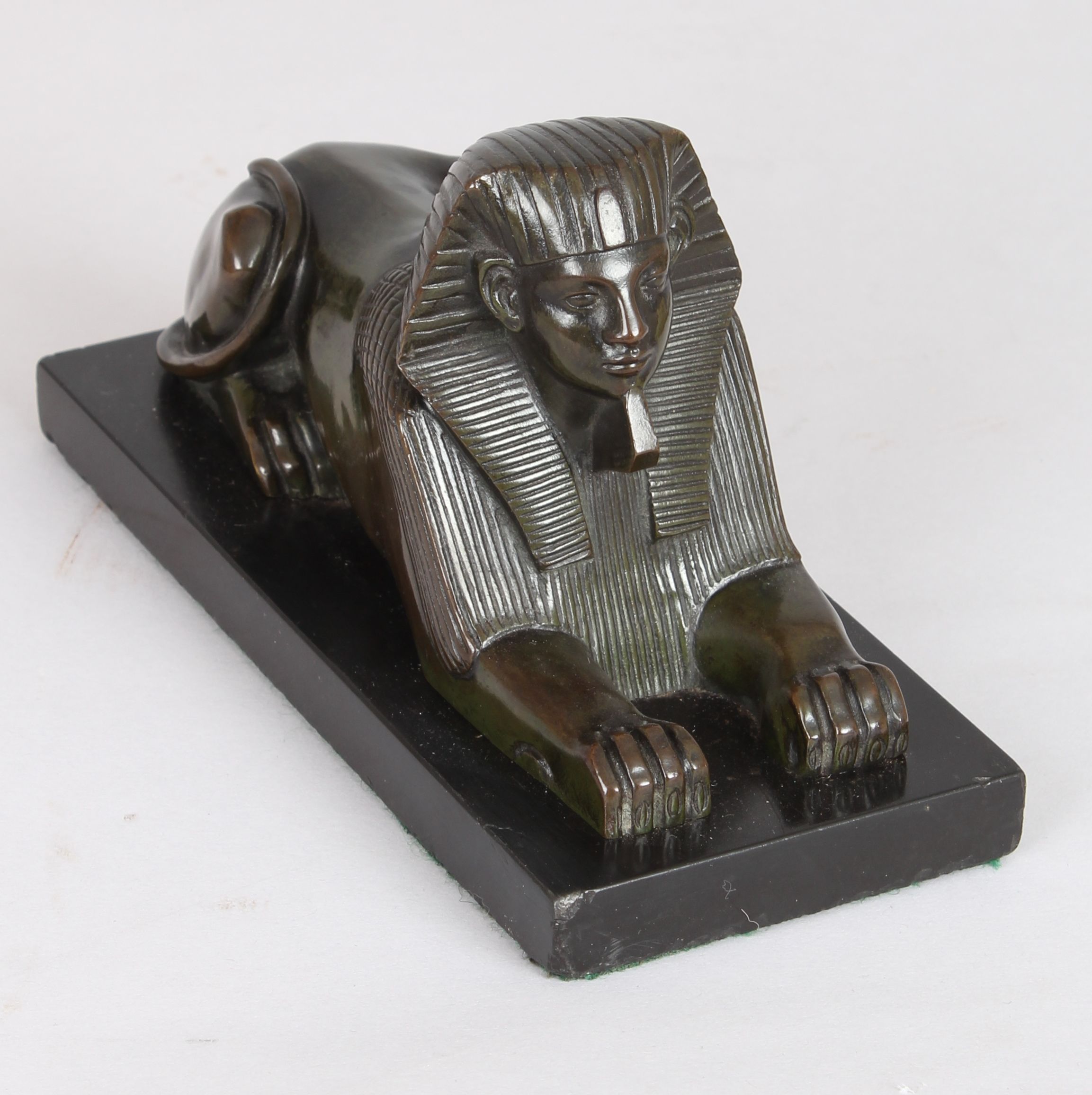 French bronze figure of a Sphinx