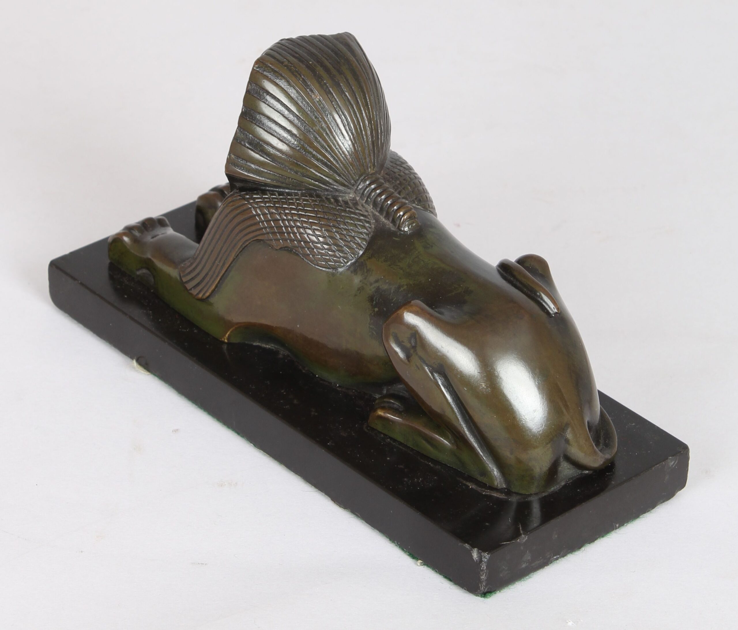 French bronze figure of a Sphinx