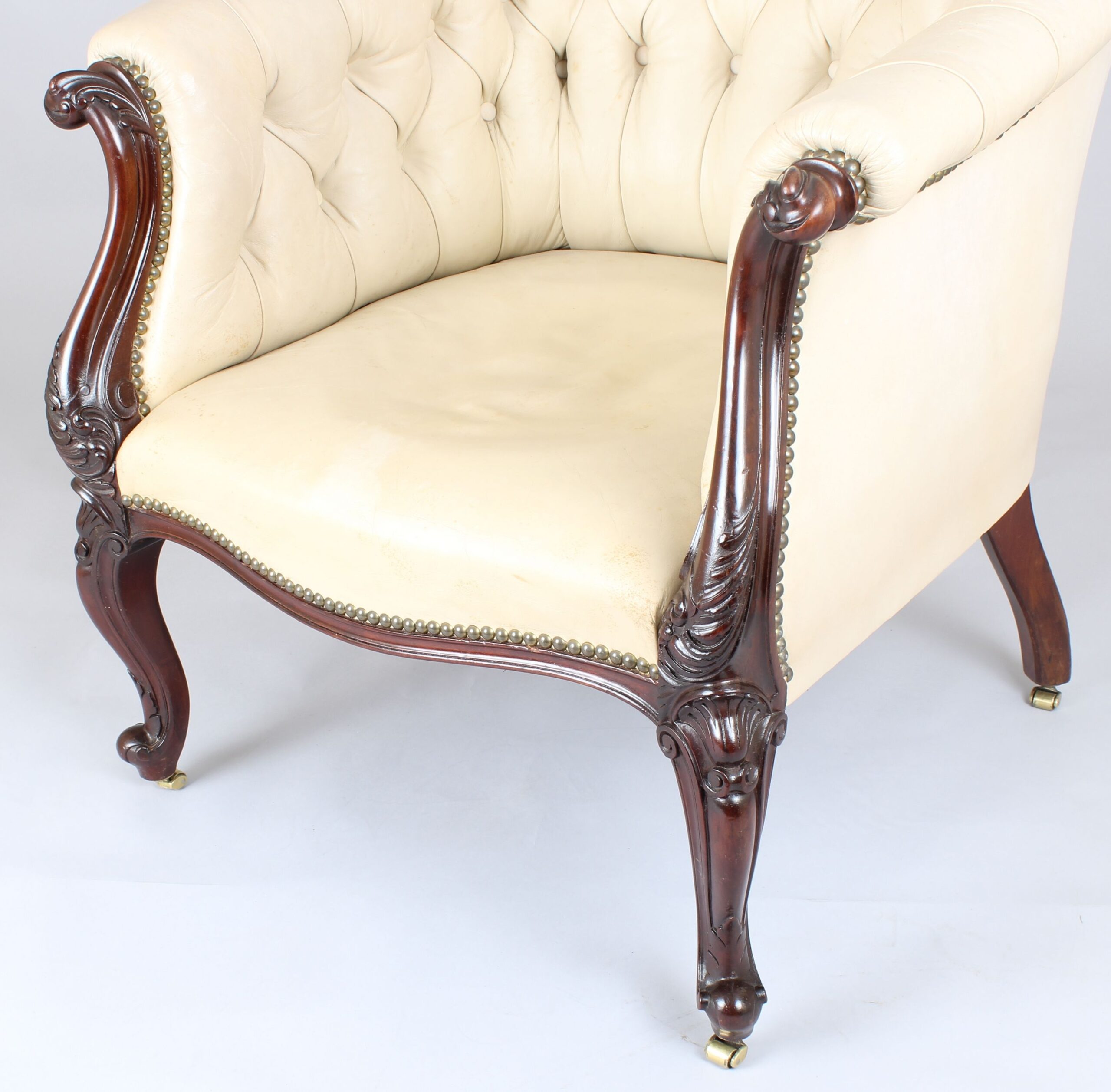 Very fine pair of mahogany tub-chairs