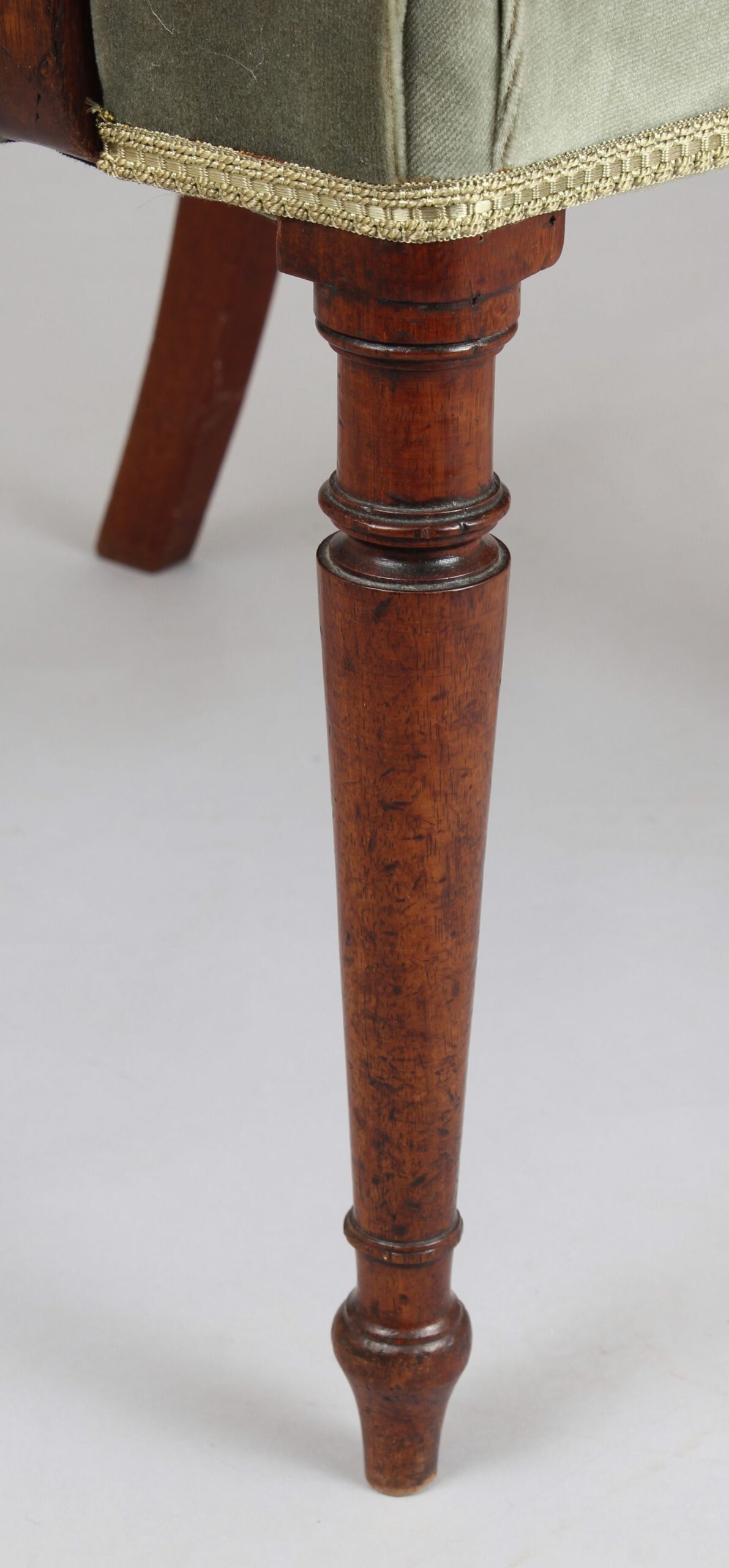 Set of eight George III period mahogany dining-chairs
