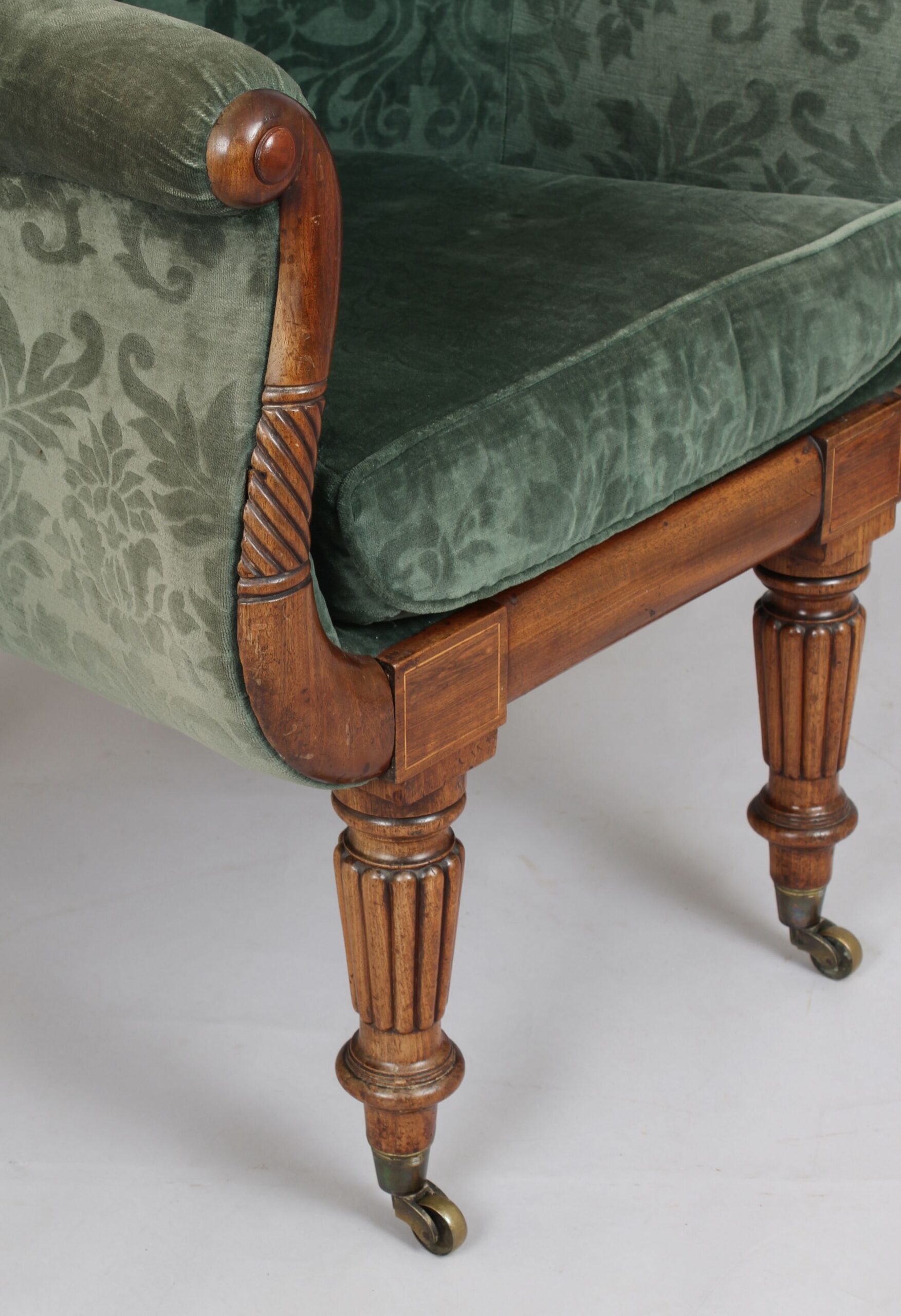 William IV period tall-backed easy-chair